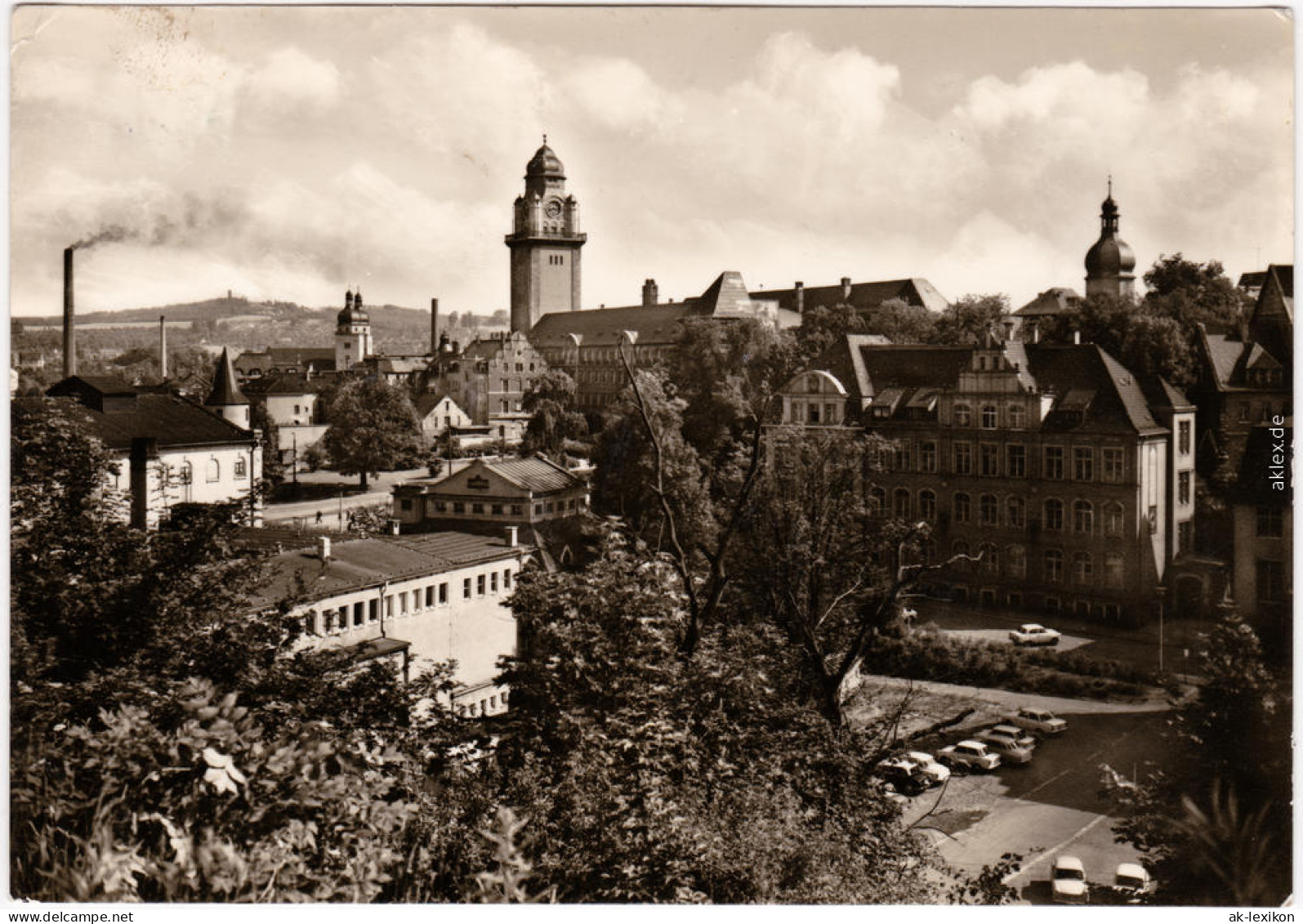 Plauen (Vogtland) Blick Zum Rathaus Foto Ansichtskarte 1969 - Plauen