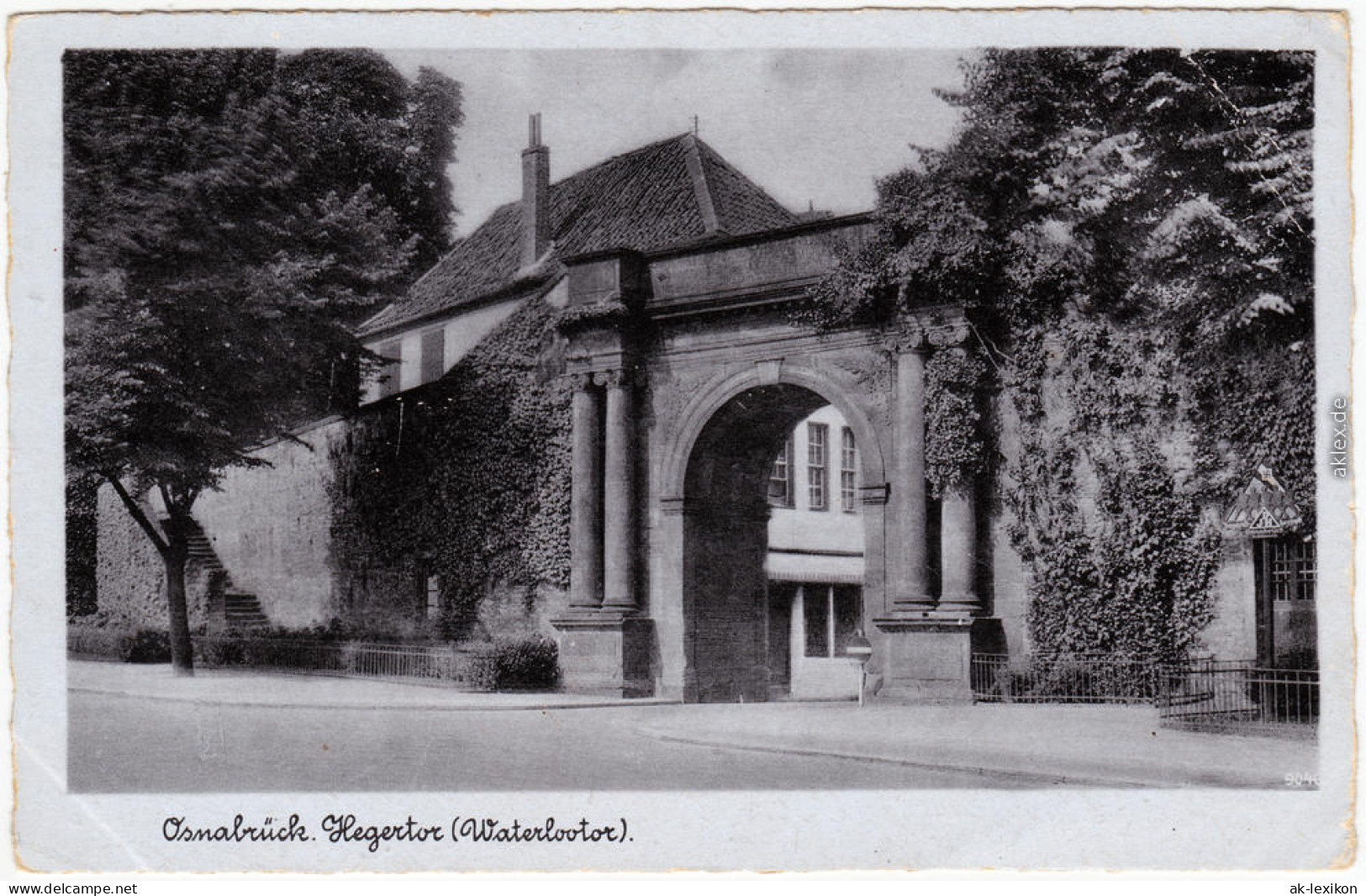 Ansichtskarte  Osnabrück Hegertor (Waterlootor) 1938 - Osnabrueck