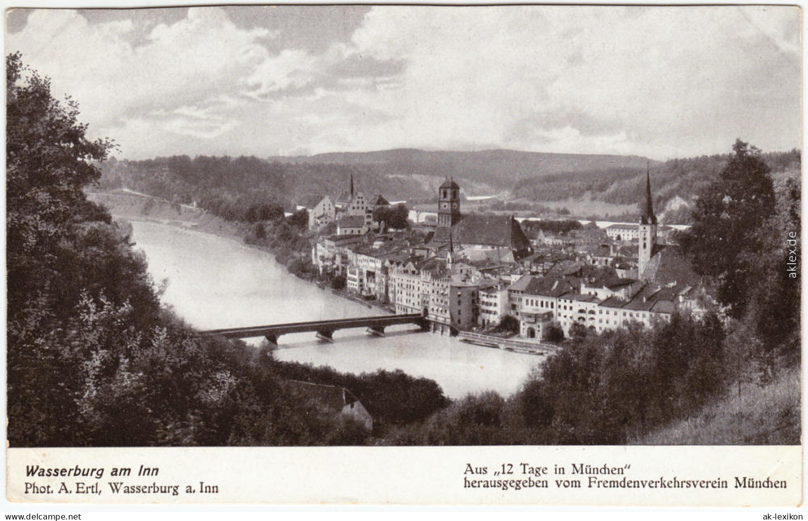 Ansichtskarte Wasserburg Am Inn Wasserburg A. Inn Totalansicht 1930 - Wasserburg A. Inn