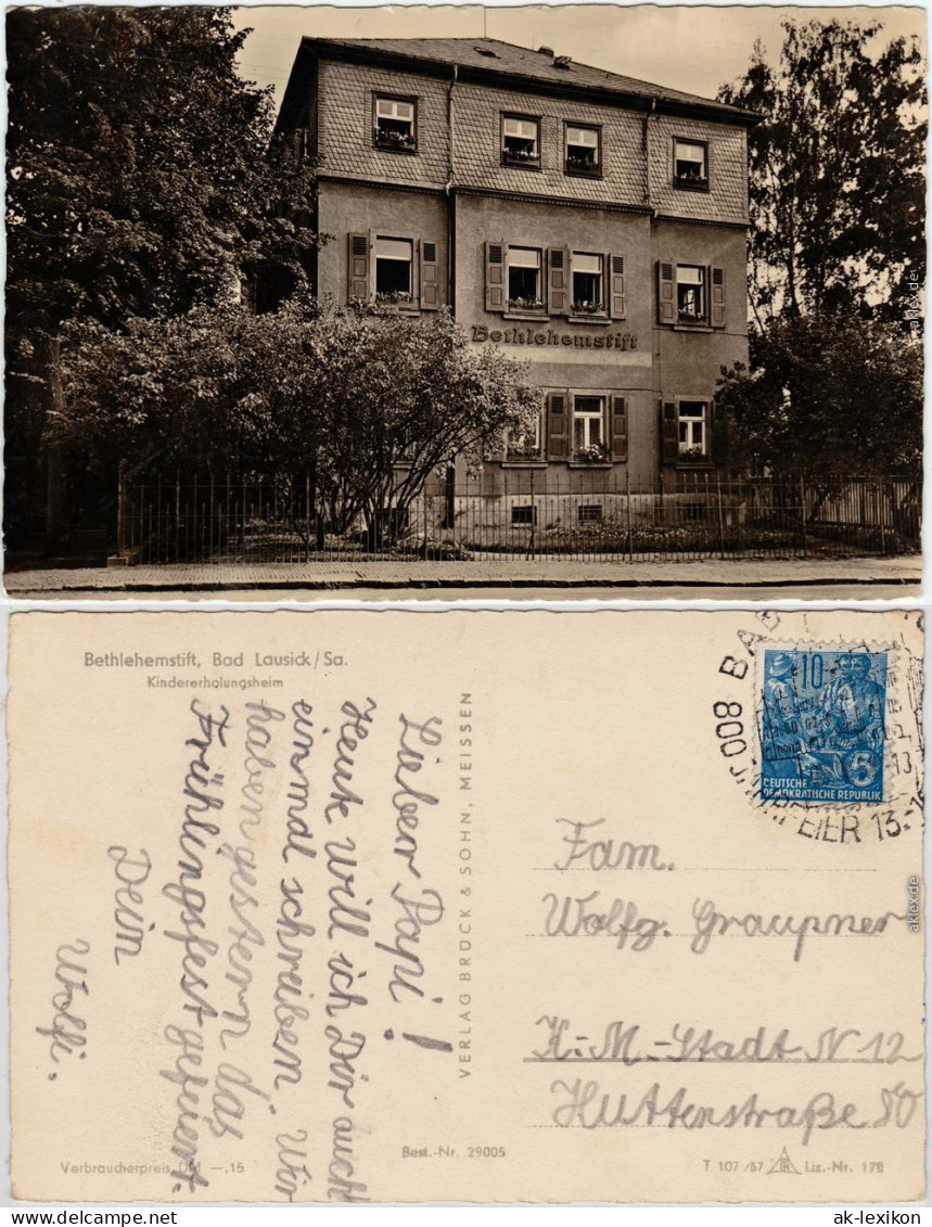 Bad Lausick Bethlehemstift, Kindererholungsheim 1957 - Bad Lausick
