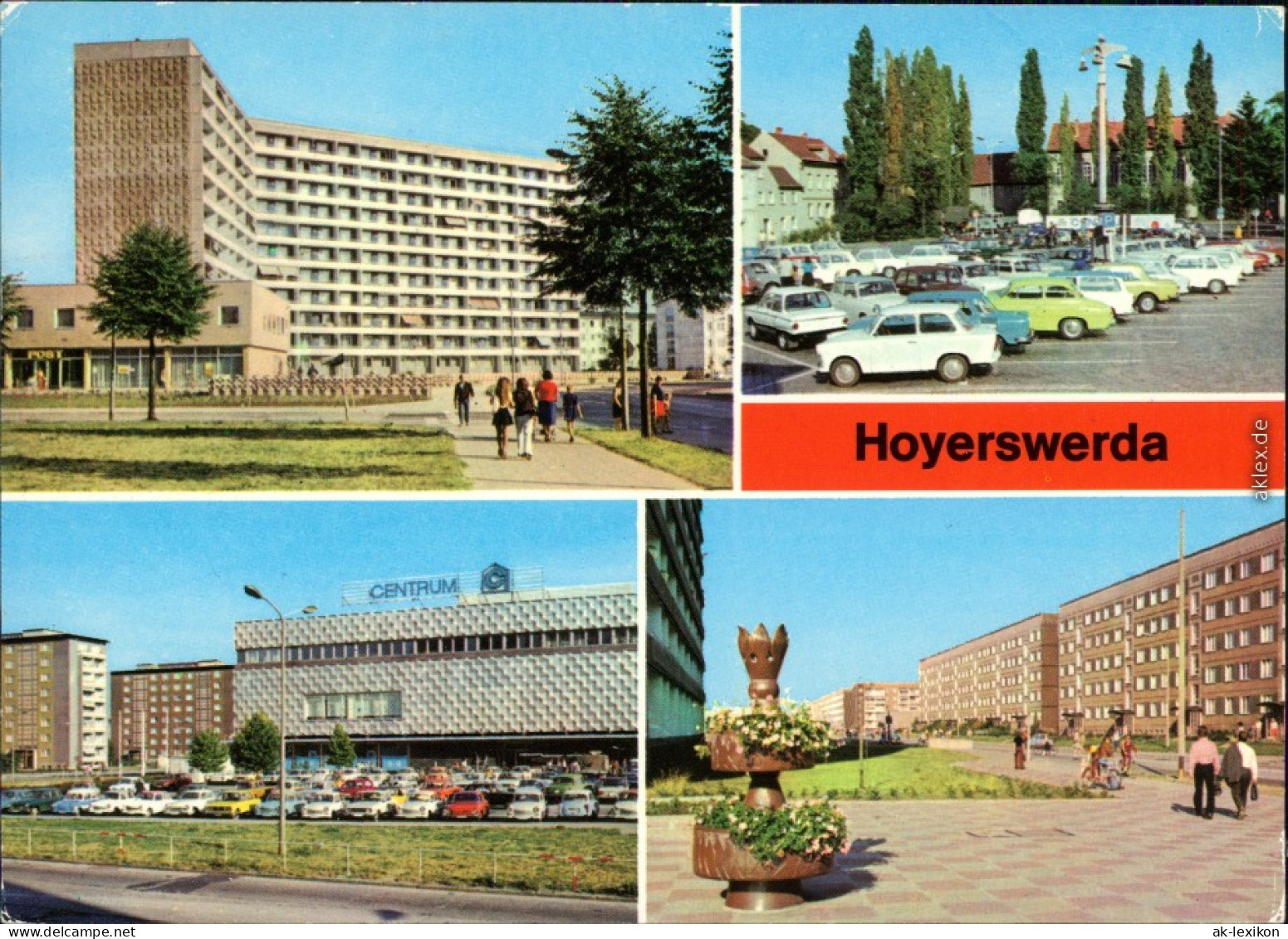 Hoyerswerda Wilhelm-Pieck-Straße, Centrum-Warenhaus,  Herrmann-Straße 1978/1985 - Hoyerswerda