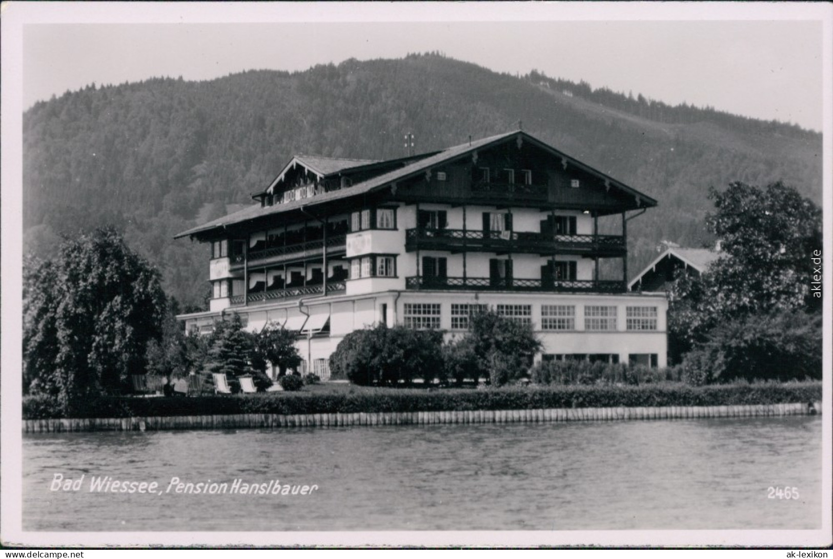 Ansichtskarte Bad Wiessee Pension Hanslbauer 1930  - Bad Wiessee