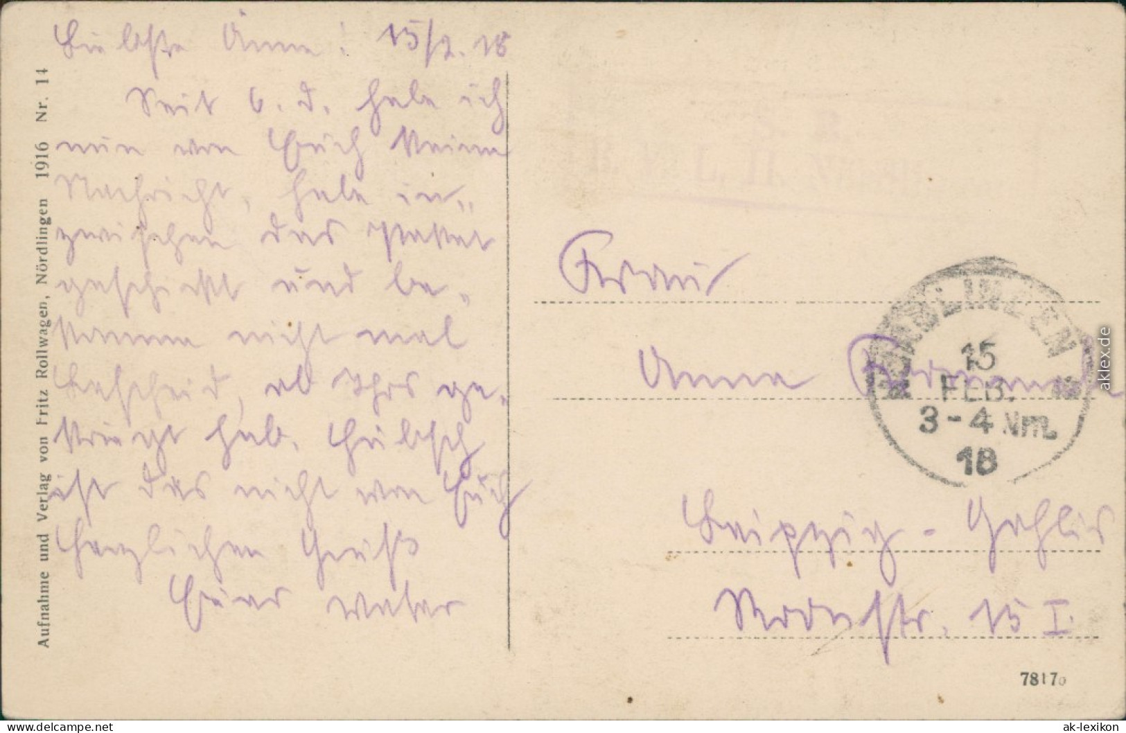 Ansichtskarte Ansichtskarte Nördlingen Partie Am Begertor 1918  - Nördlingen