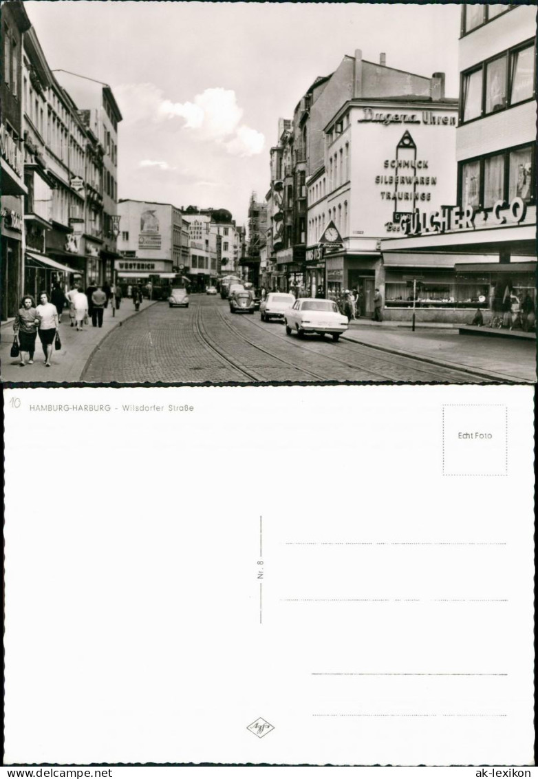 Ansichtskarte Harburg-Hamburg Wilsdorfer Straße, VW Käfer 1963 - Harburg