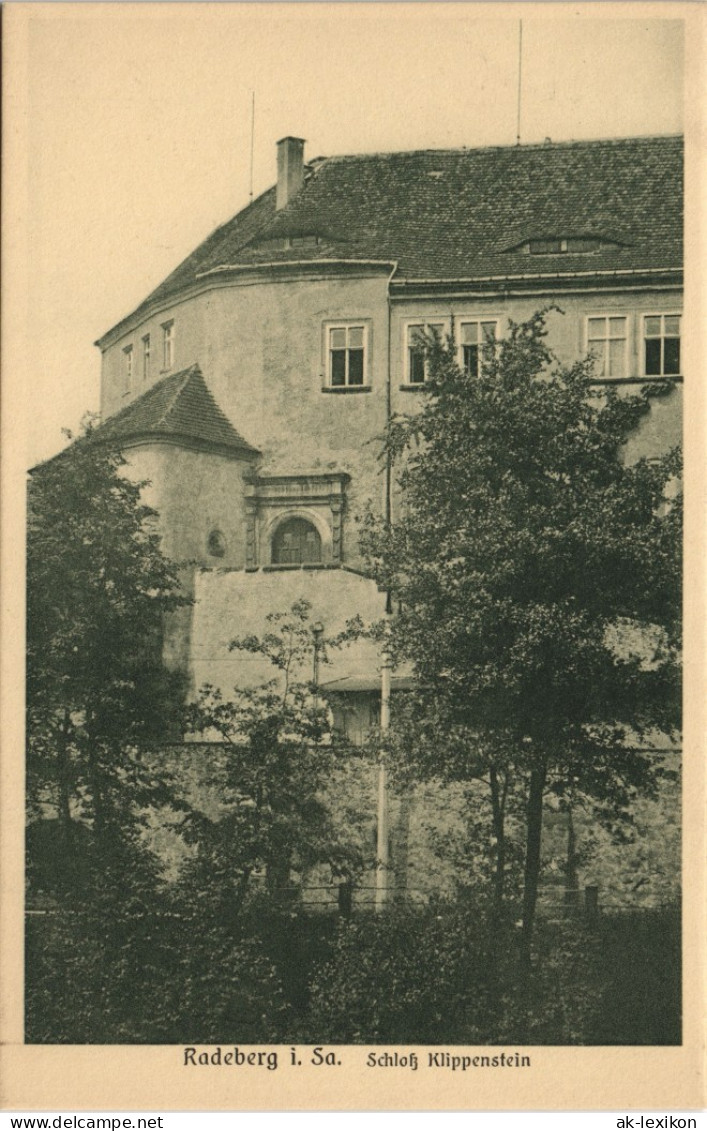 Ansichtskarte Radeberg Schloß Klippenstein - Nah 1913 - Radeberg