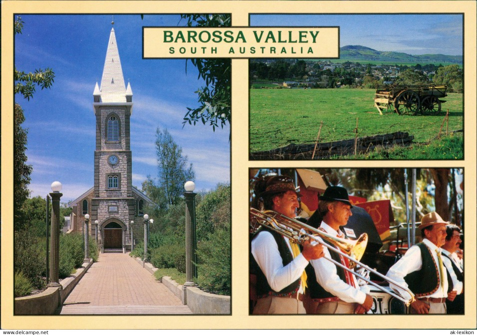 Postcard Barossa Valley Tabor Church Tanunda, Festival Musicians 1990 - Autres & Non Classés