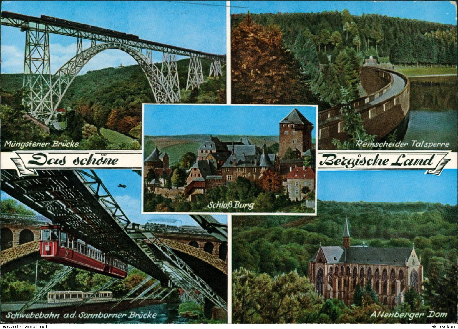 Ansichtskarte Elberfeld-Wuppertal Mehrbild Das Schöne Bergische Land 1973 - Solingen