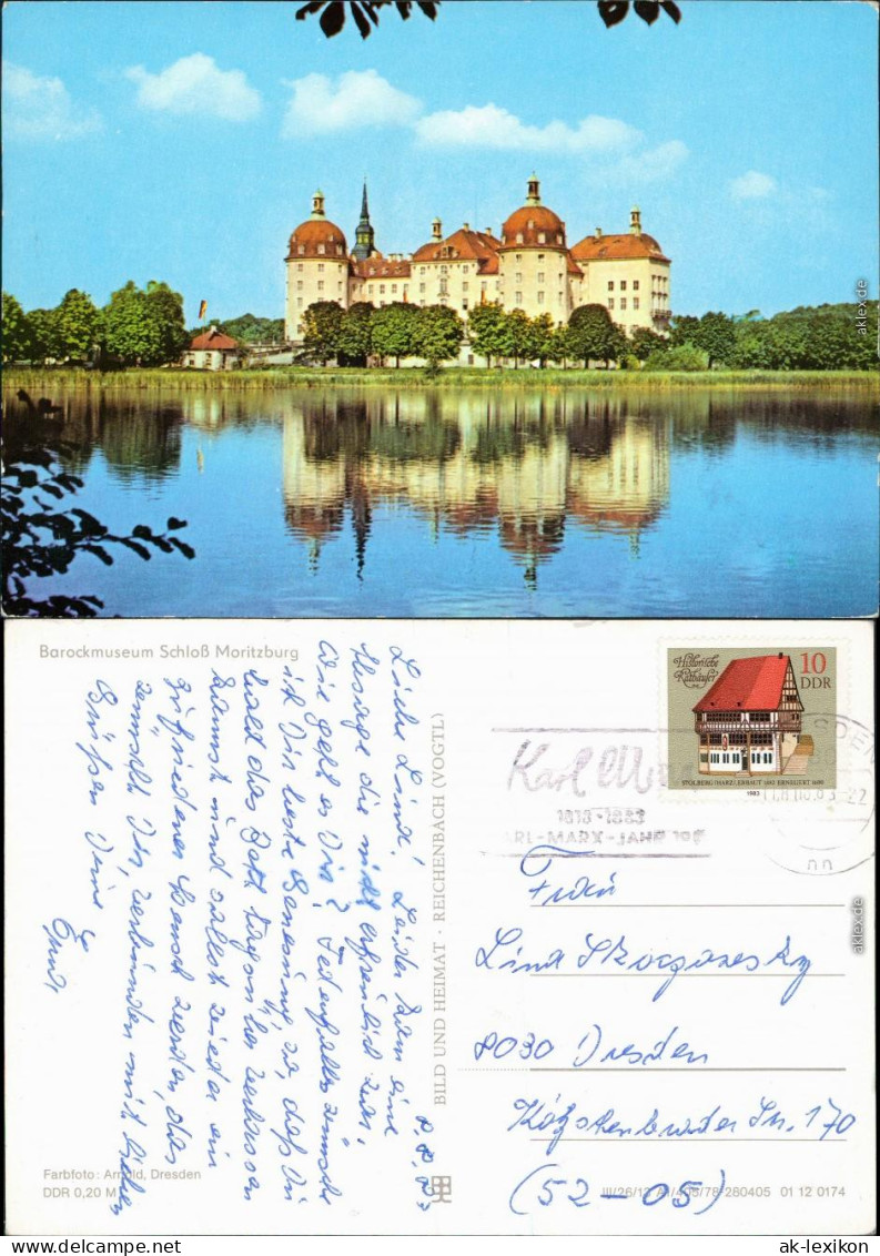 Ansichtskarte Moritzburg Barockmuseum Schloß Moritzburg 1983 - Moritzburg