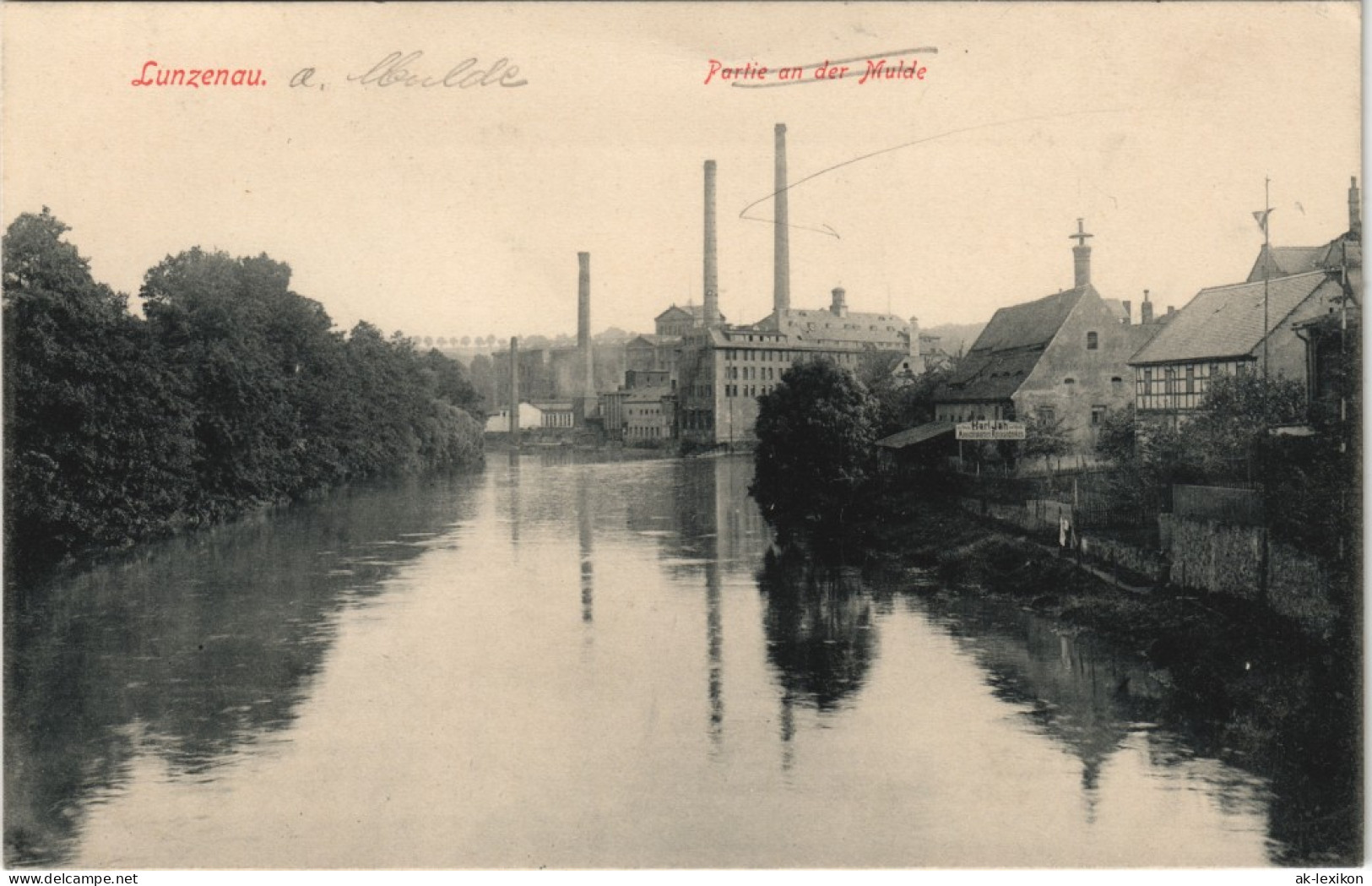 Ansichtskarte Lunzenau An Der Mulde - Fabriken 1913 - Lunzenau