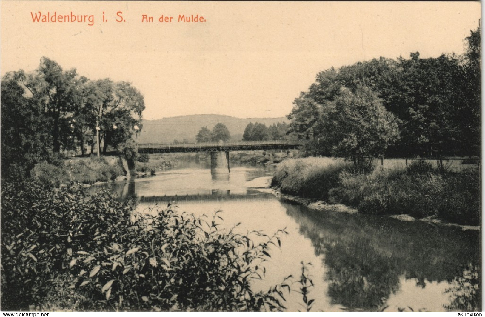 Ansichtskarte Waldenburg (Sachsen) An Der Mulde 1913 - Waldenburg (Sachsen)