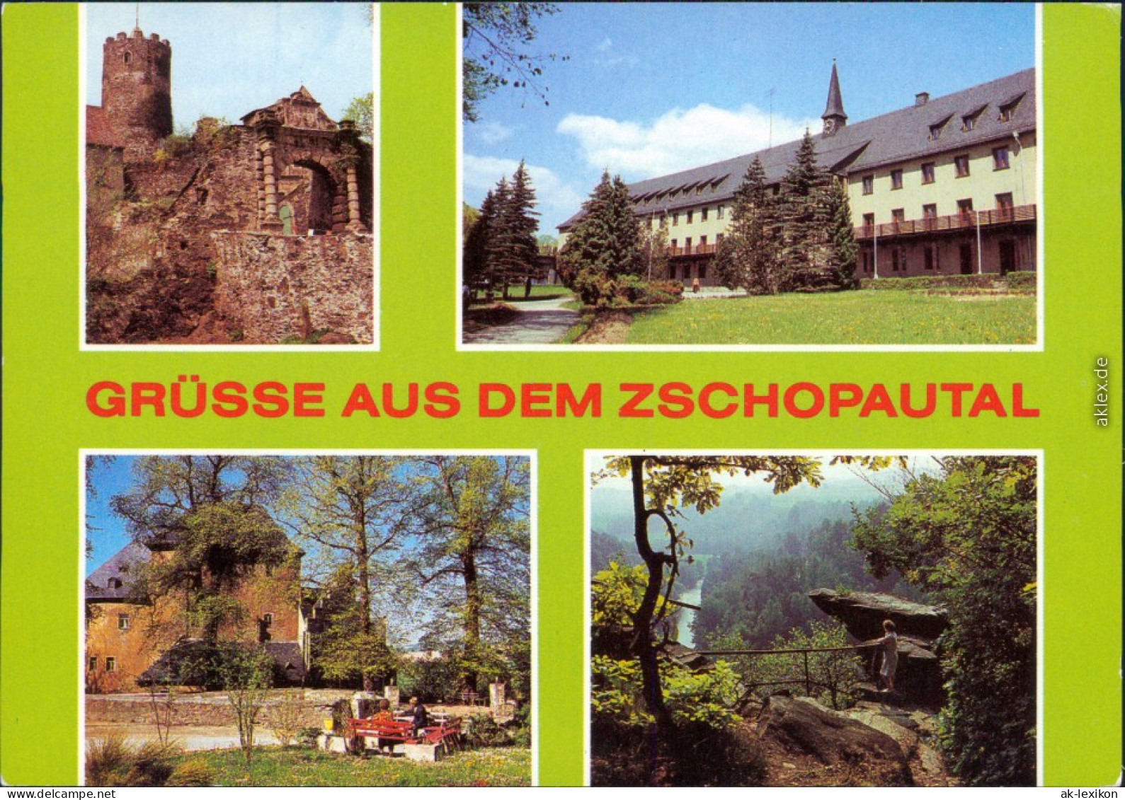 Wolkenstein Zschopautal: Burg Scharfenstein, Warmbad, 1984 - Wolkenstein