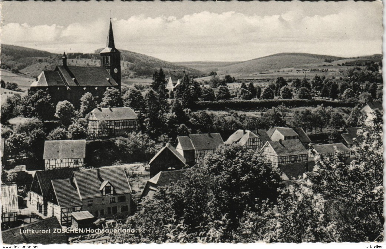 Ansichtskarte Züschen-Winterberg Stadtpartie 1961 - Winterberg