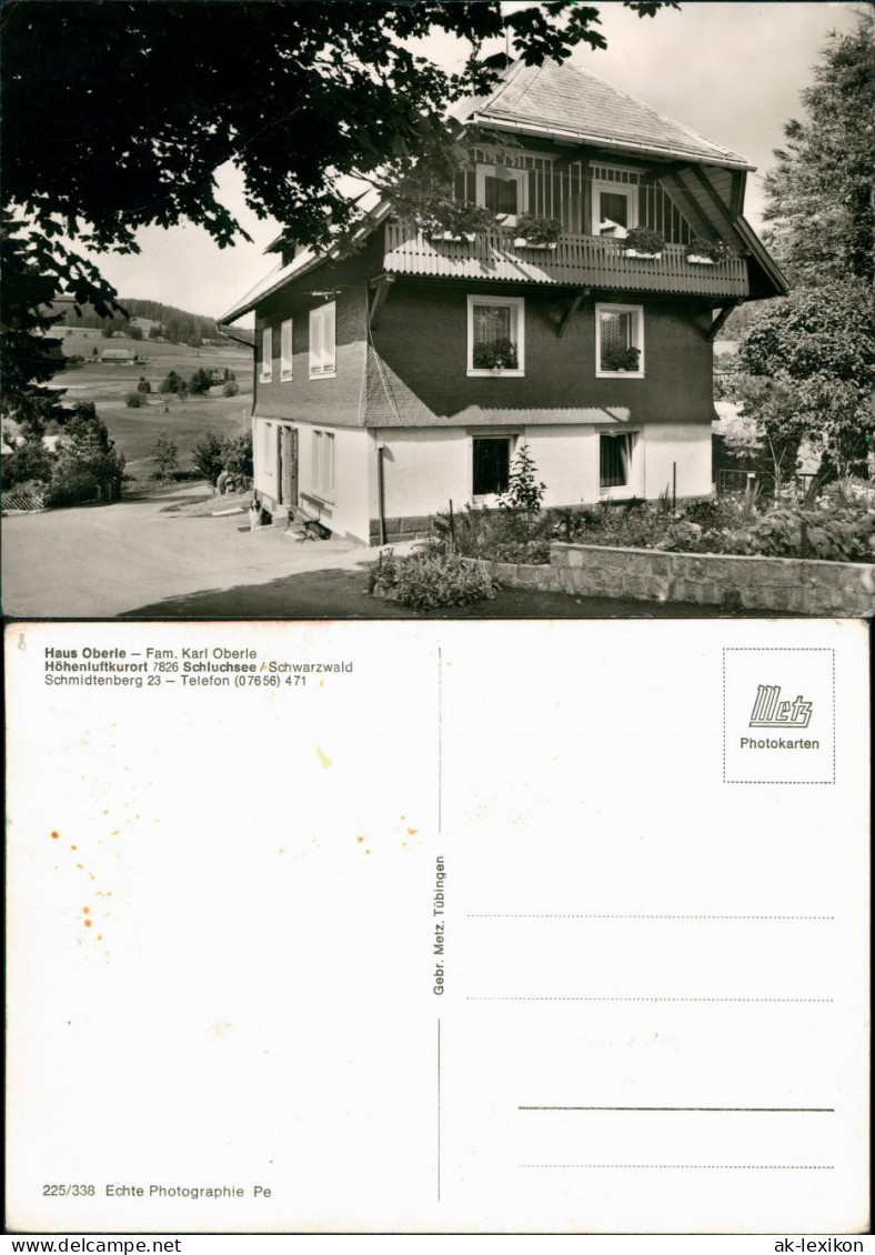 Schluchsee Haus Oberle Fam. Karl Oberle, Schmidtenberg, Unterkunftshaus 1965 - Schluchsee