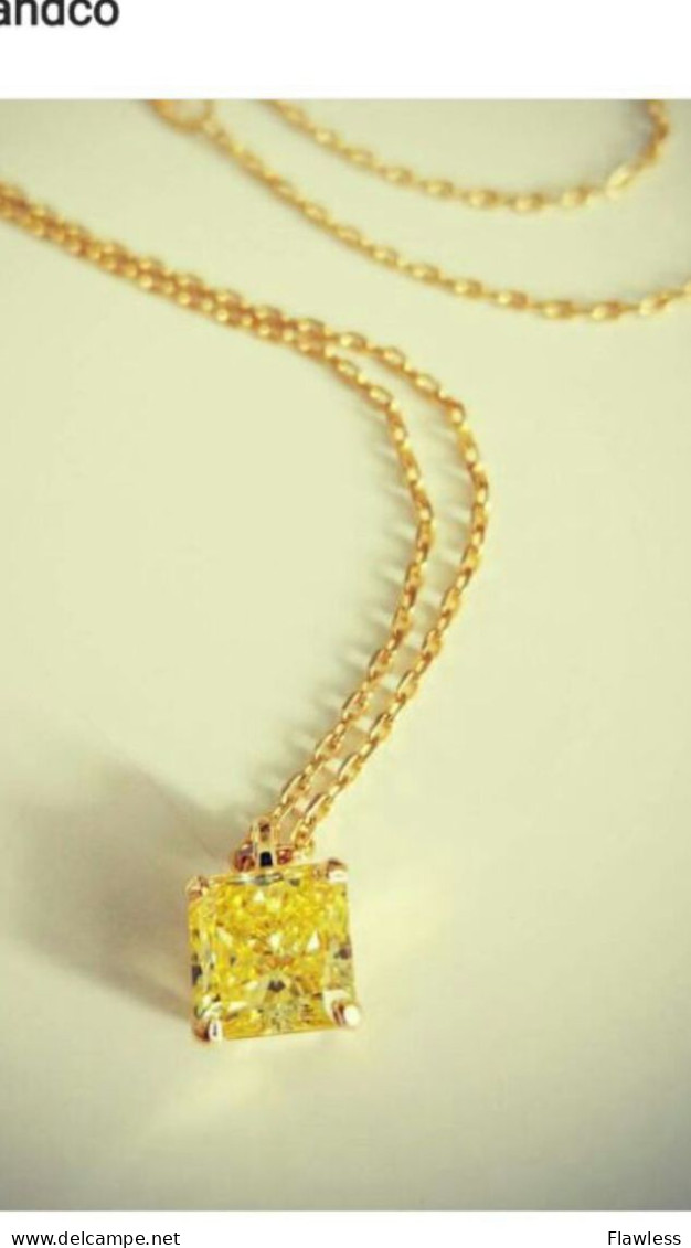 Diamant Fancy Vivid Yellow 1.21 Carat Avec Certificat GIA - Diamante