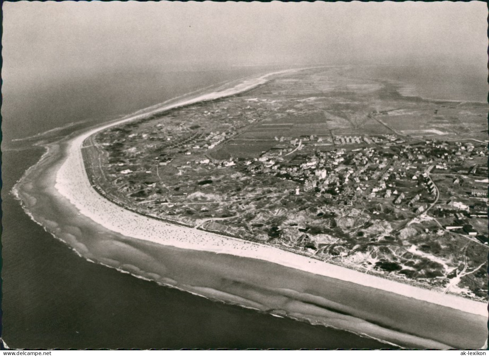 Ansichtskarte Langeoog Luftbild Luftaufnahme Insel Gesamtansicht Nordsee 1965 - Langeoog
