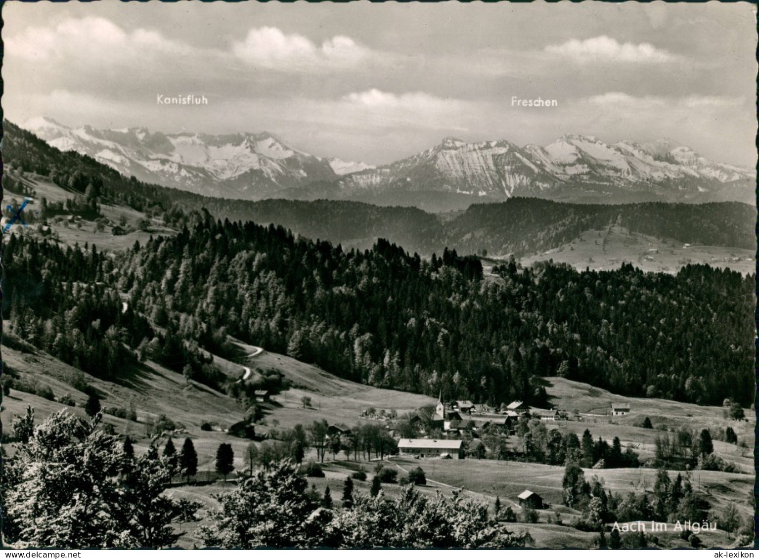 Ansichtskarte Aach Im Allgäu-Oberstaufen Stadtpartie 1959 - Oberstaufen