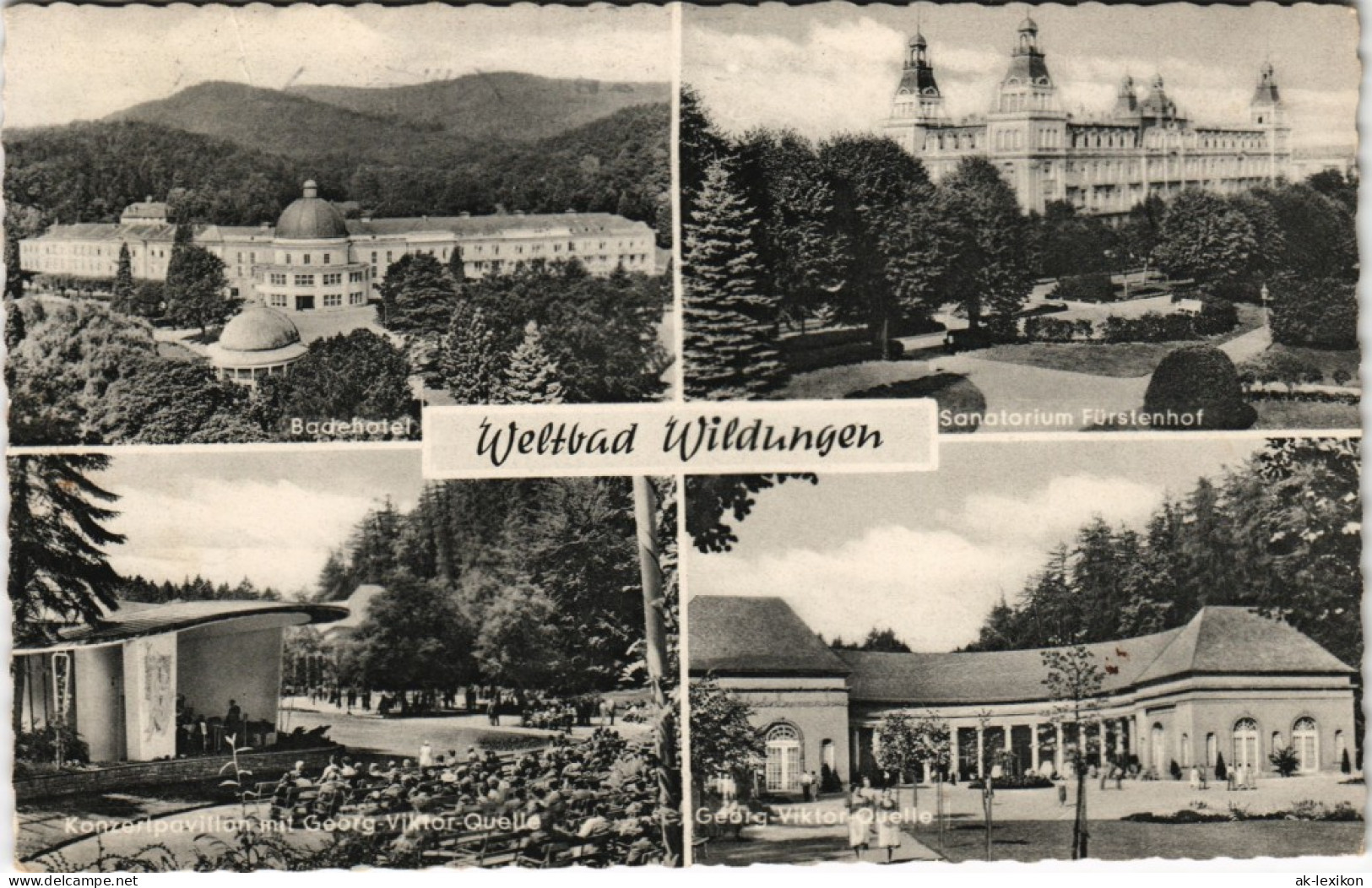Ansichtskarte Bad Wildungen Mehrbild-AK Mit Badehotel, Fürstenhof Uvm. 1965 - Bad Wildungen