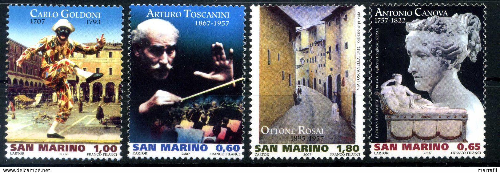 2007 SAN MARINO SET MNH ** - Ongebruikt