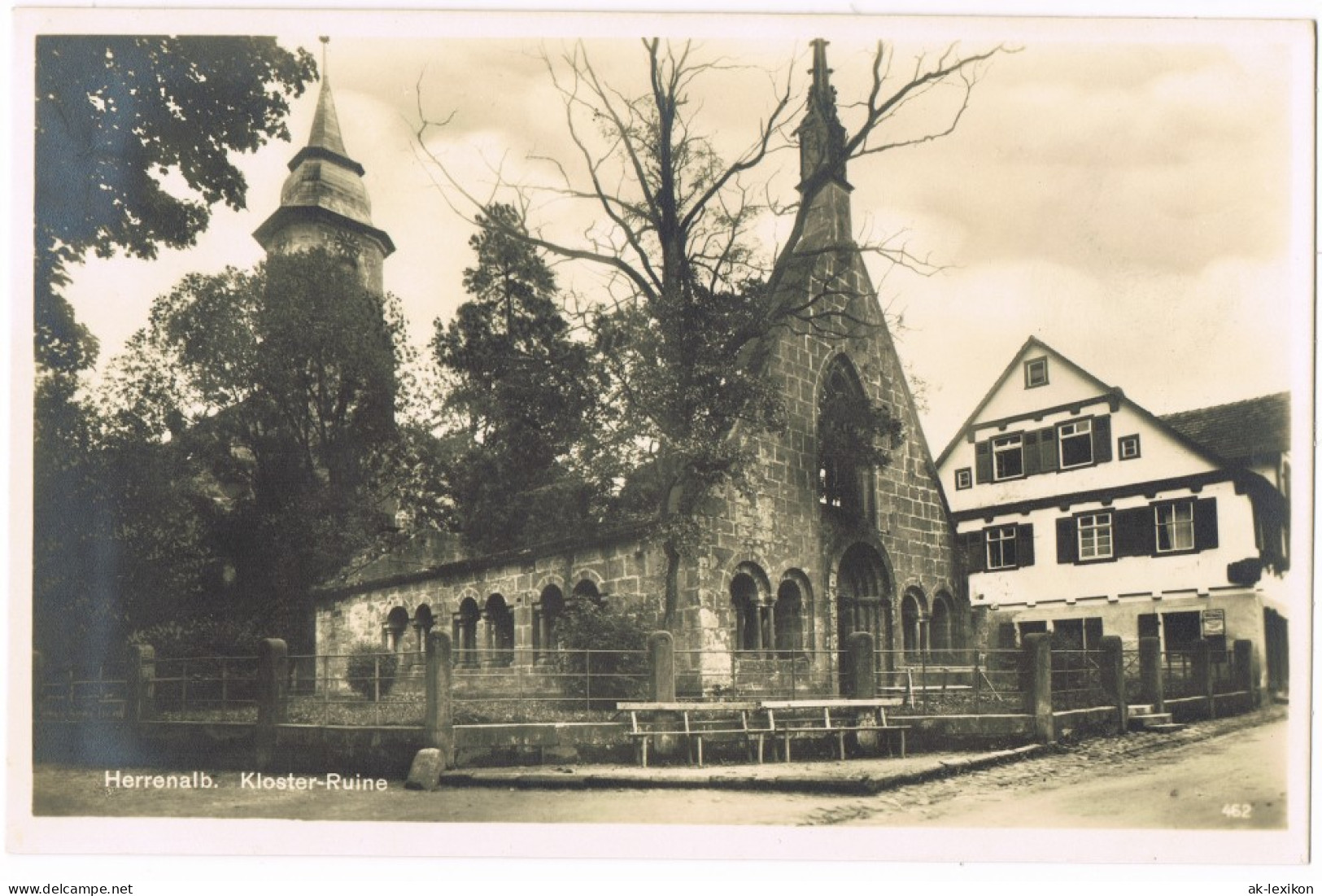 Ansichtskarte Bad Herrenalb Partie An Der Kloster-Ruine 1932 - Bad Herrenalb