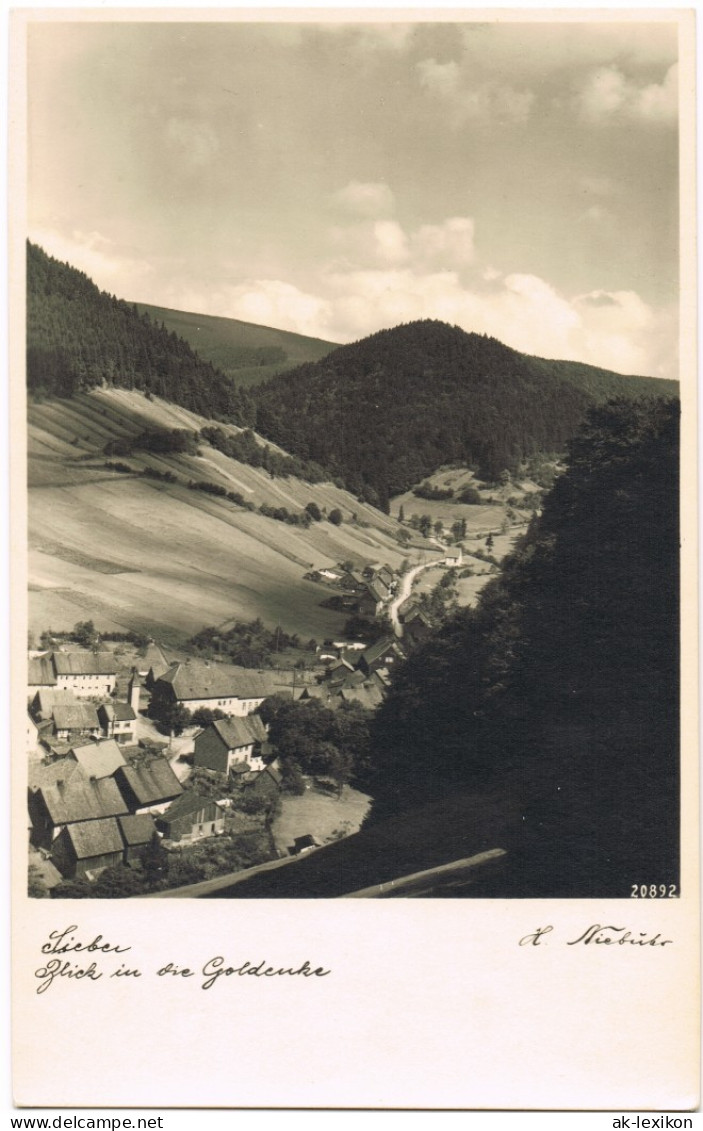 Ansichtskarte Sankt Andreasberg-Braunlage Blick In Die Goldene 1938 - St. Andreasberg