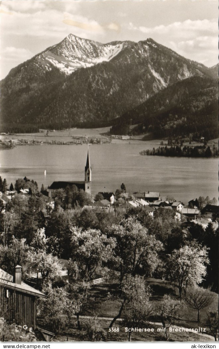 Ansichtskarte Schliersee Panorama-Ansicht Mit Brecherspitz 1967 - Schliersee