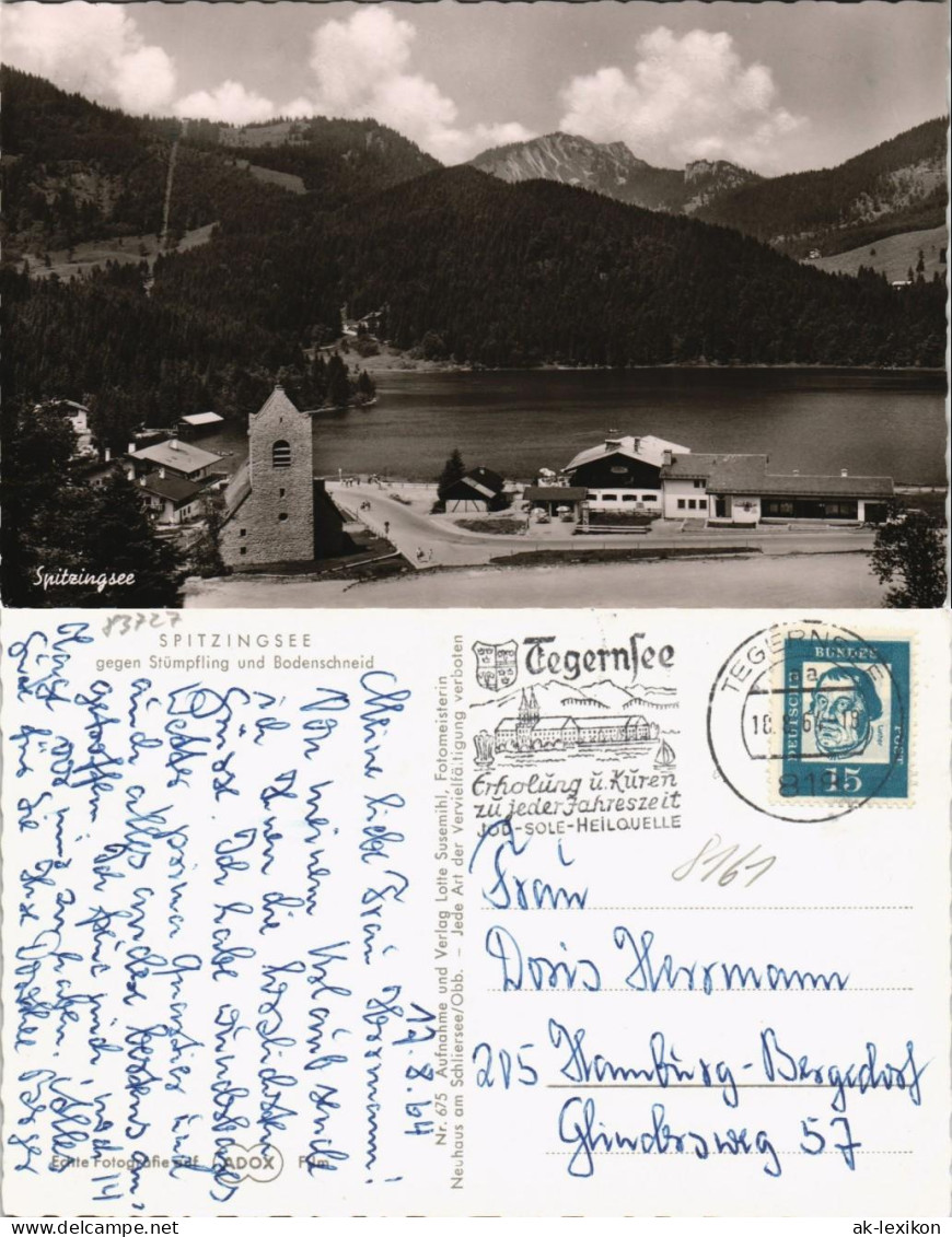Spitzingsee-Schliersee Umlandansicht Stümpfling Und Bodenschneid 1964 - Schliersee