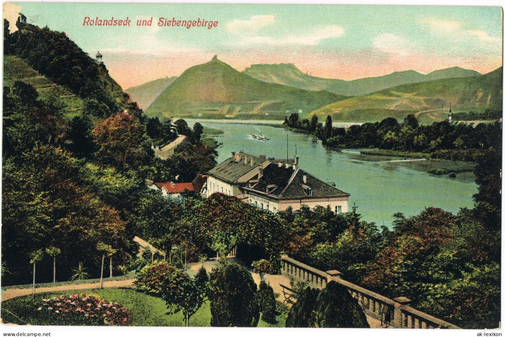 Rolandseck-Remagen Restaurant - Blick Auf Den Rhein, Dampfer 1913 - Remagen