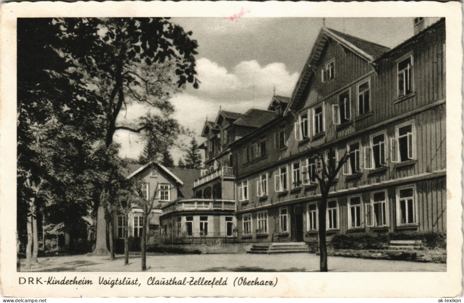 Ansichtskarte Clausthal-Zellerfeld DRK Kinderheim Voigtslust 1956 - Clausthal-Zellerfeld