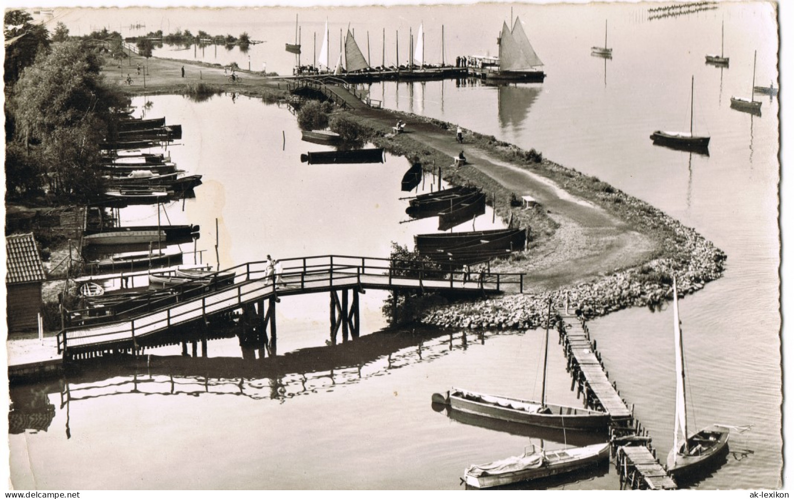 Ansichtskarte Steinhude-Wunstorf Blick Auf Promenade Und Hafen 1961 - Wunstorf