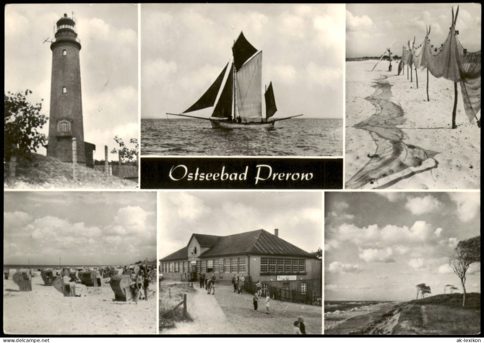 Ansichtskarte Prerow Ostsee Ostseebad DDR Mehrbildkarte 1968 - Seebad Prerow