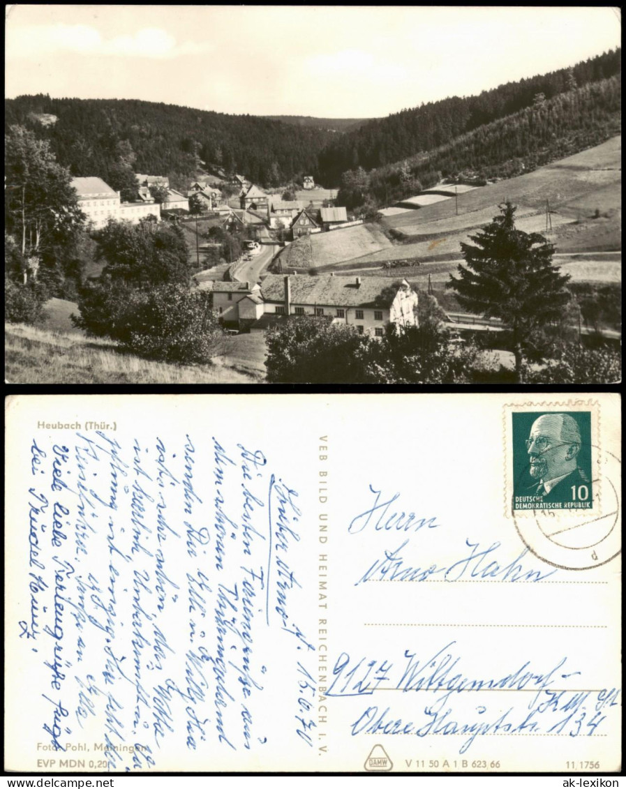 Ansichtskarte Heubach (Thür. Wald)-Masserberg Blick Auf Ort - Straße 1966 - Masserberg