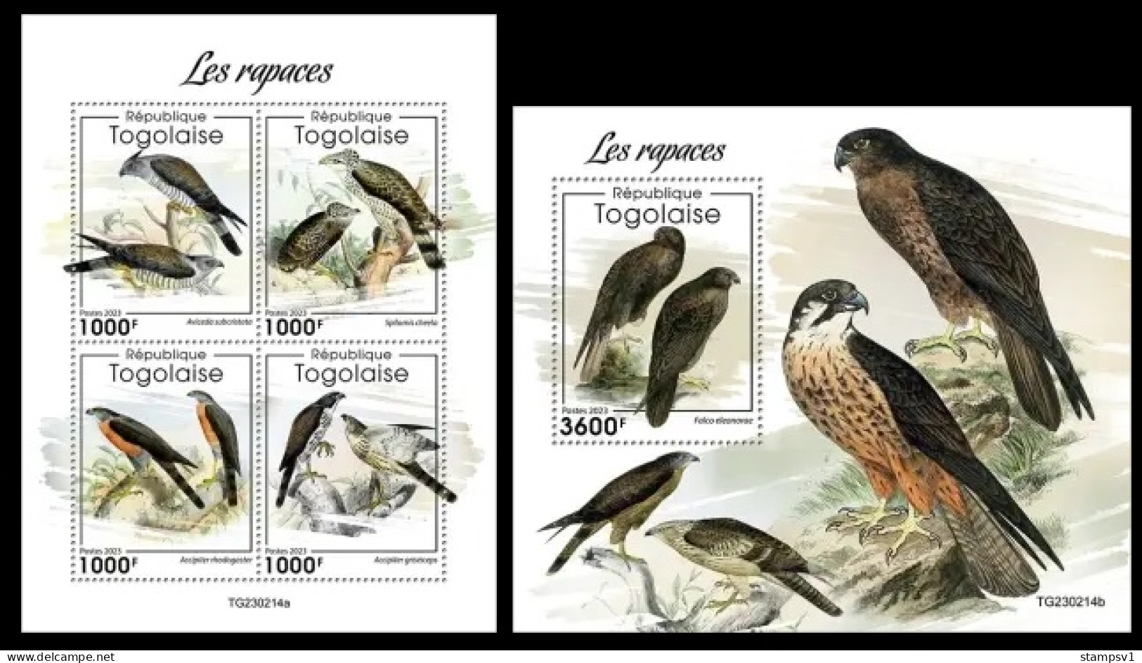 Togo  2023 Birds Of Prey. (214) OFFICIAL ISSUE - Eagles & Birds Of Prey
