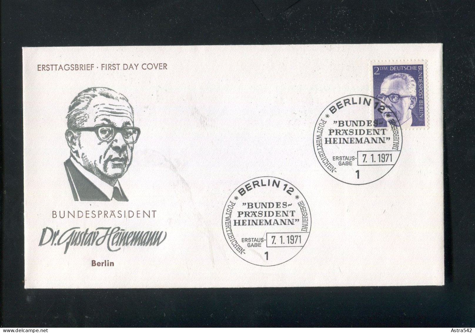 "BERLIN" 1971, Mi. 370 FDC (A1006) - 1971-1980