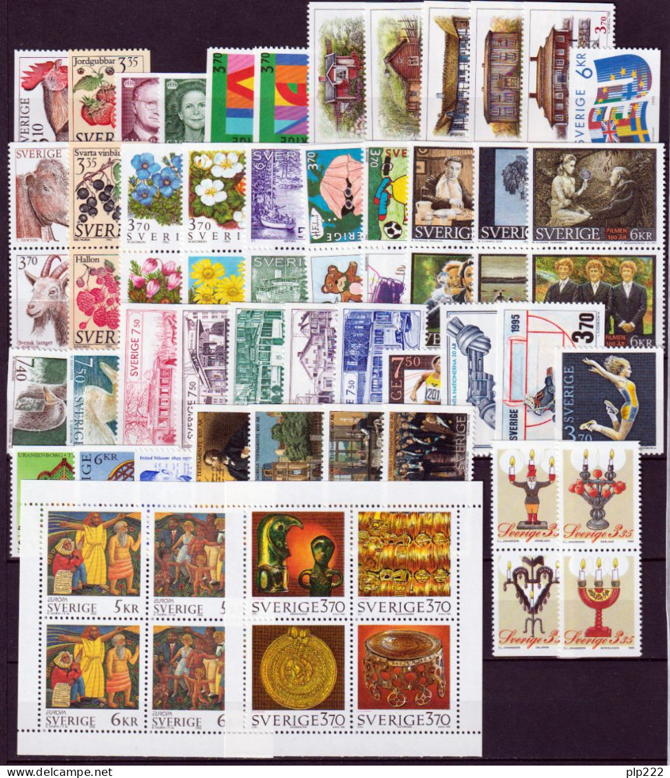 Svezia 1995 Annata Completa / Complete Year Set **/MNH VF - Années Complètes