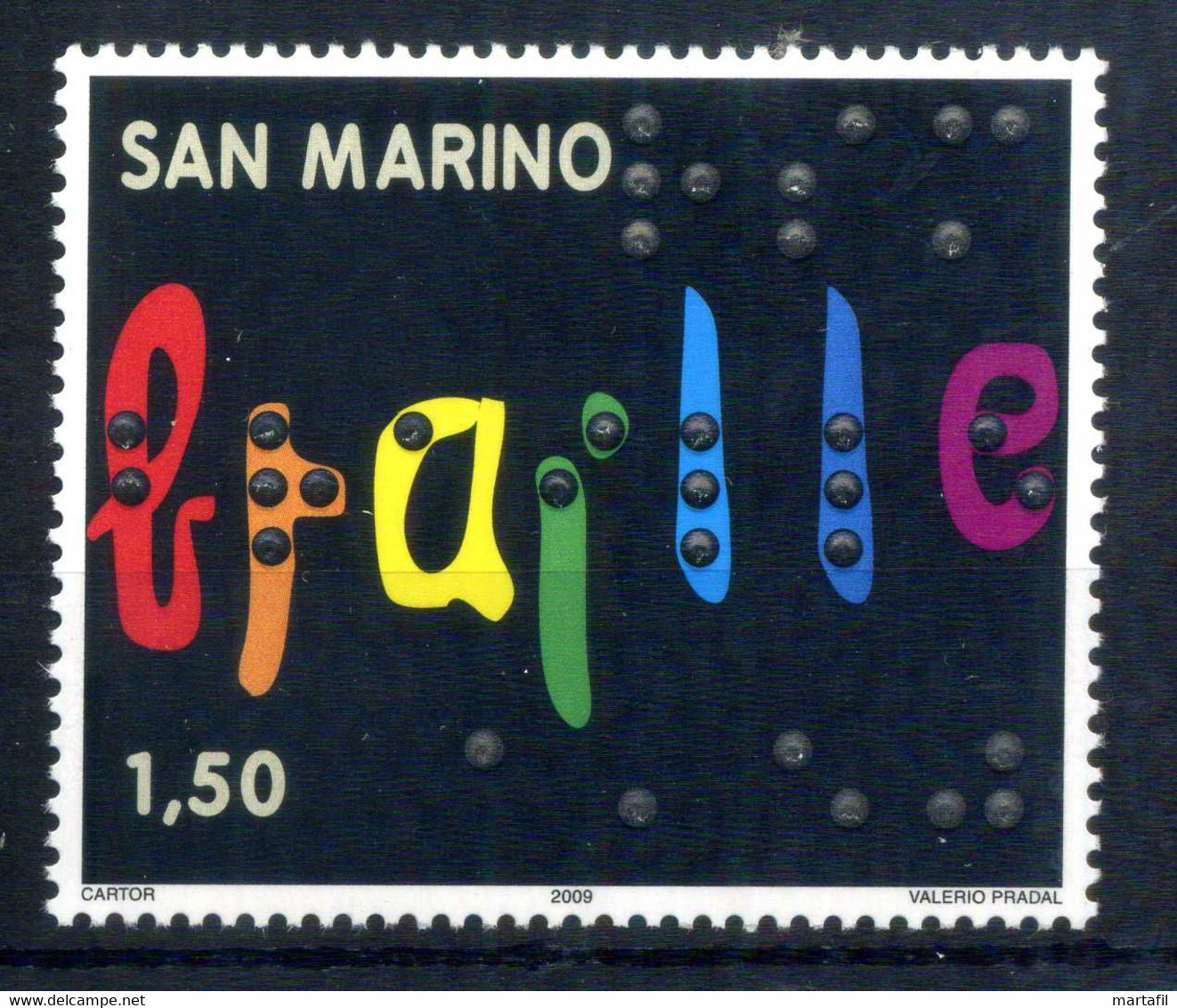 2009 SAN MARINO SET MNH ** 2234 200° Ann. Nascita Di Louis Braille - Neufs