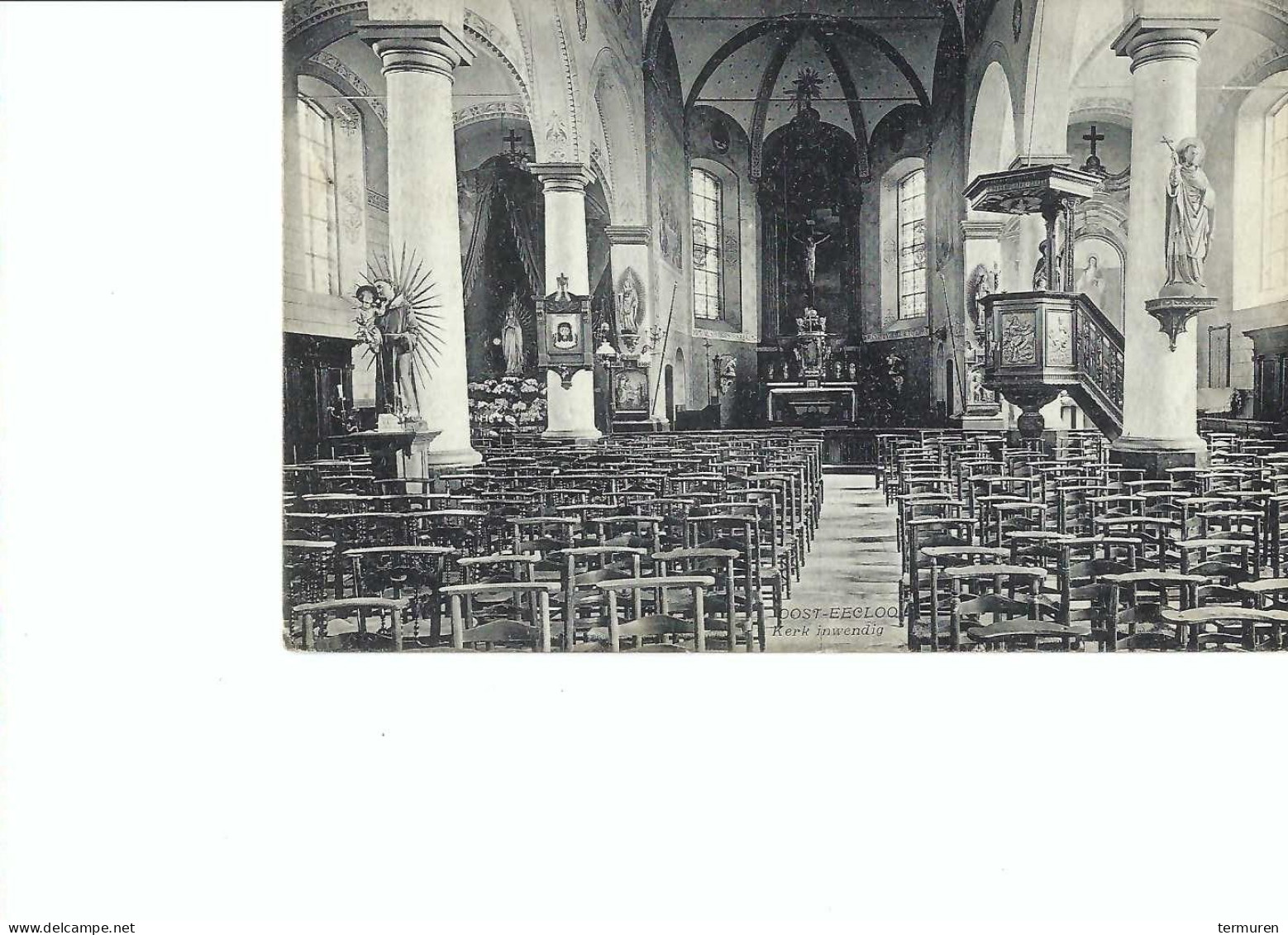 Eeklo: Oost Eeklo -Kerk Inwendig- - Eeklo