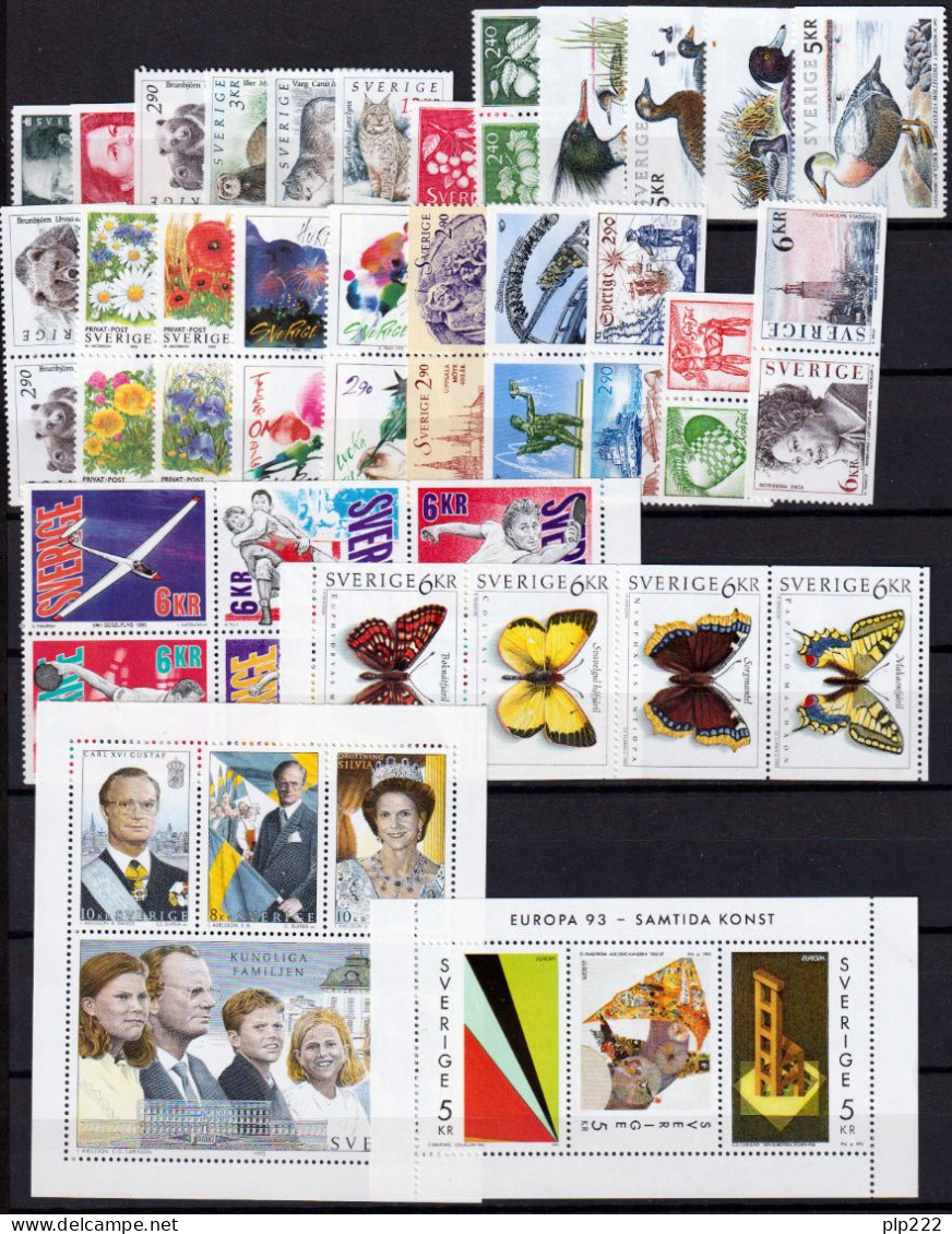 Svezia 1993 Annata Completa / Complete Year Set **/MNH VF - Full Years