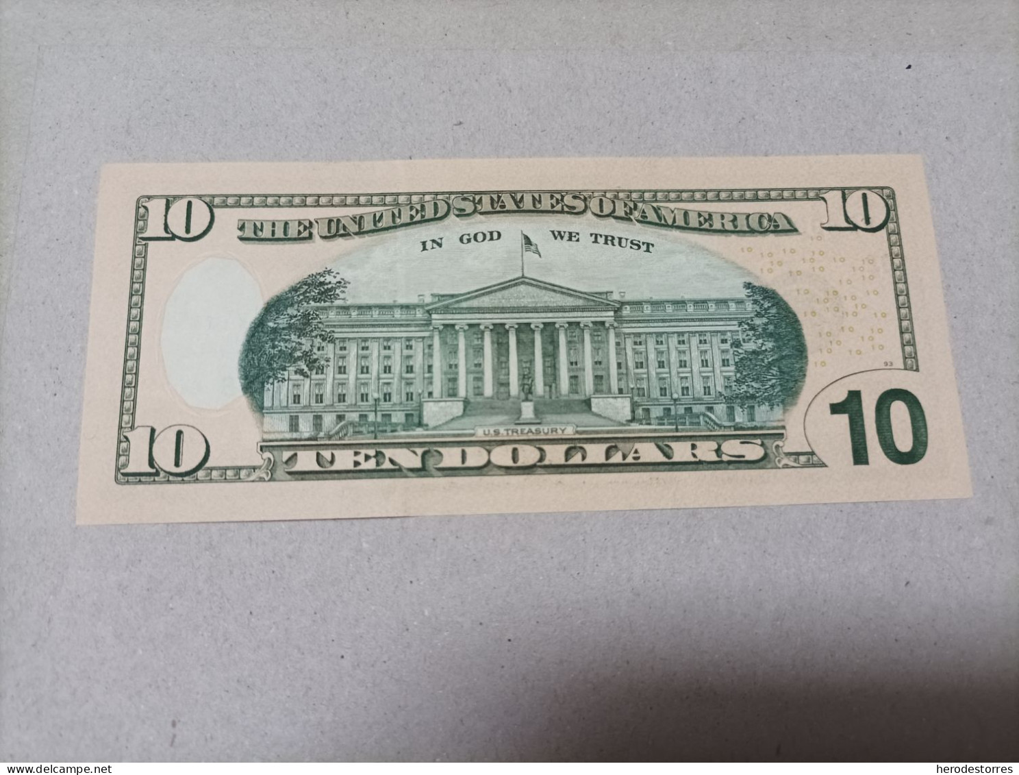 Billete Estados Unidos, 10 Dólares, Año 2017, UNC - A Identificar