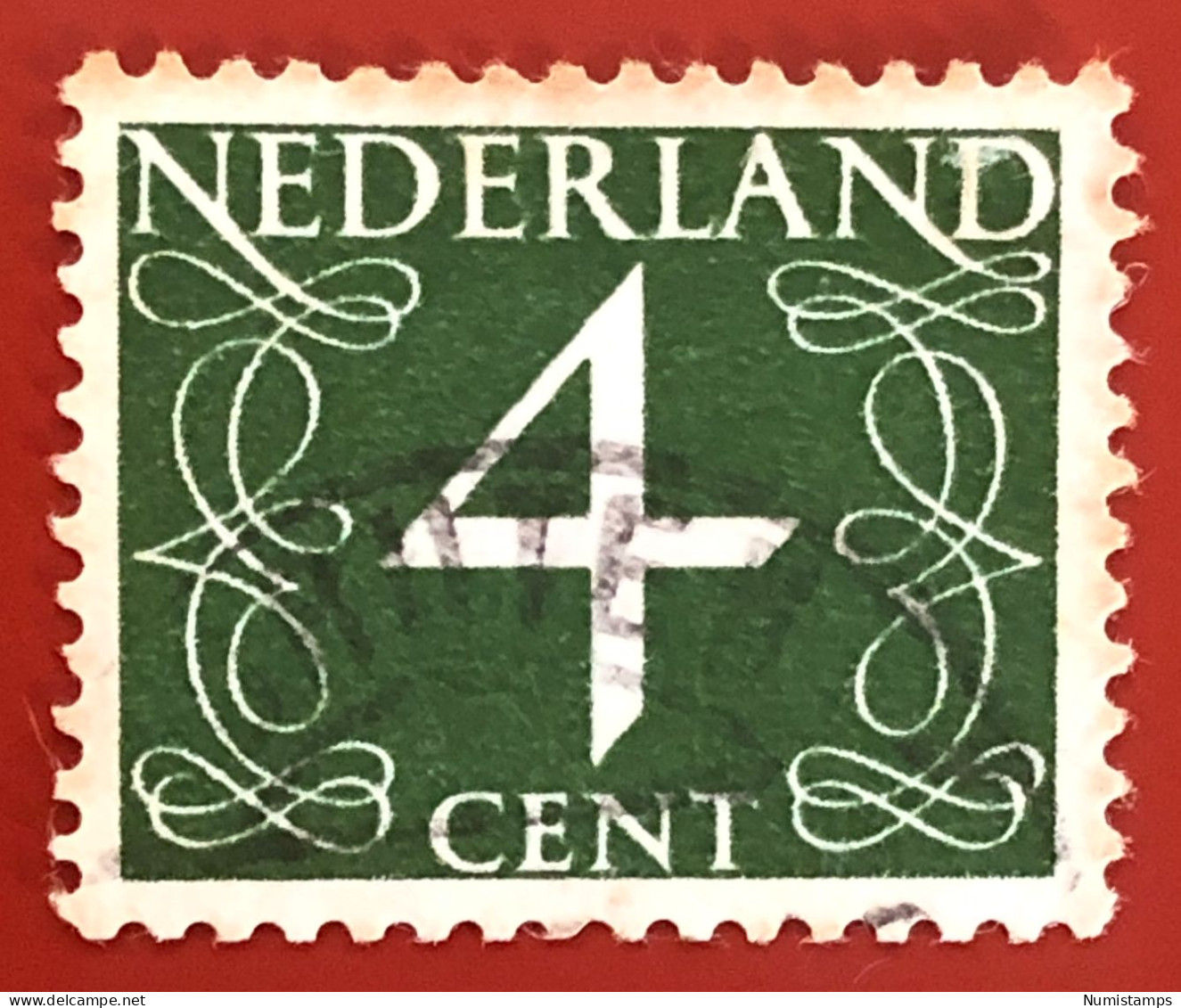 Holland - Netherlands -  Numeral - 1946-1957 - Type 'Van Krimpen' - Usati