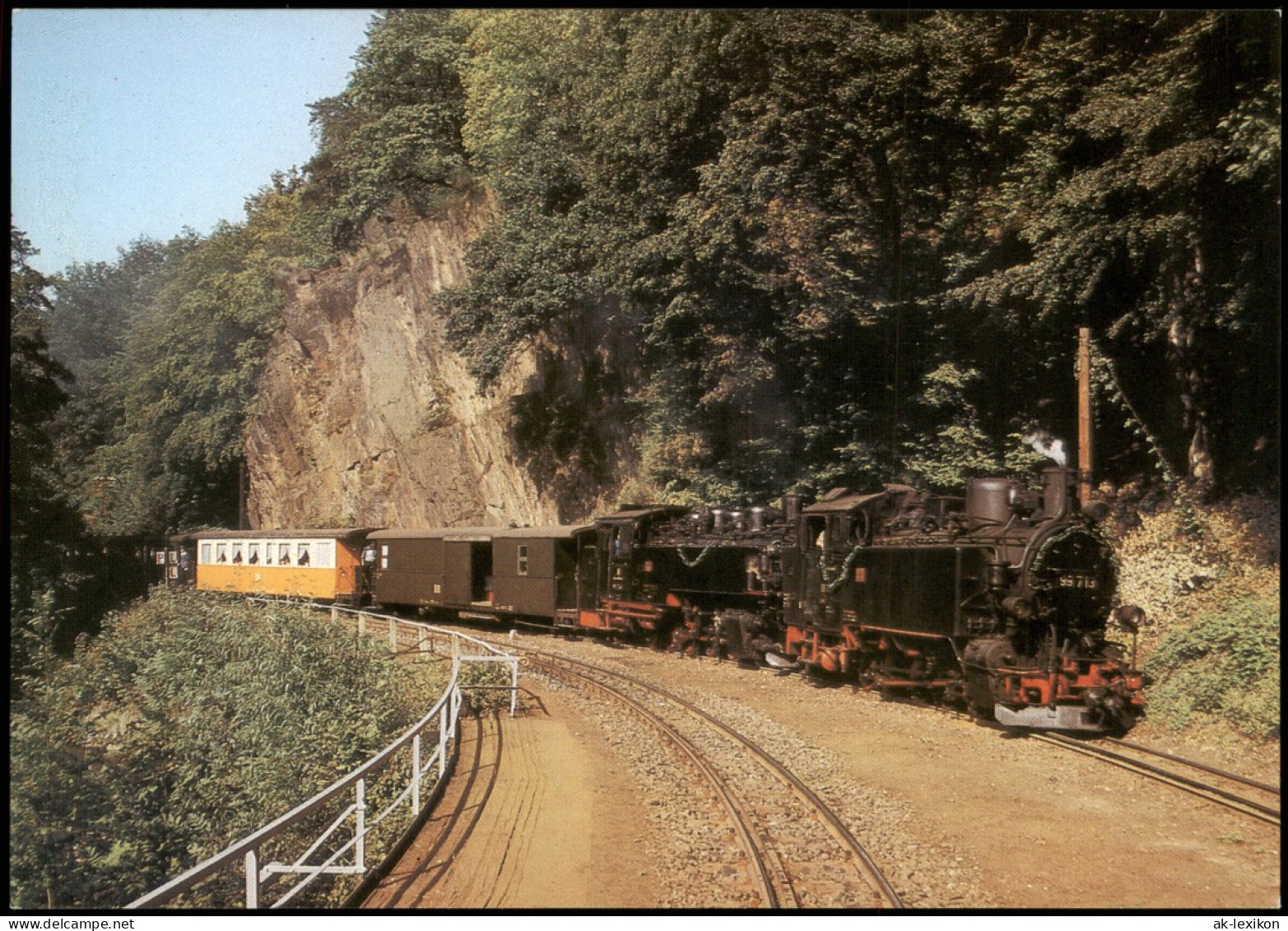 Ansichtskarte Rabenau Schmalspurbahn Freital-Hainsberg Bahnhof 1988 - Rabenau