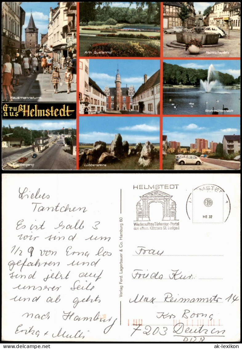 Ansichtskarte Helmstedt Straßen, Park, Schloß, Grenze 1981 - Helmstedt