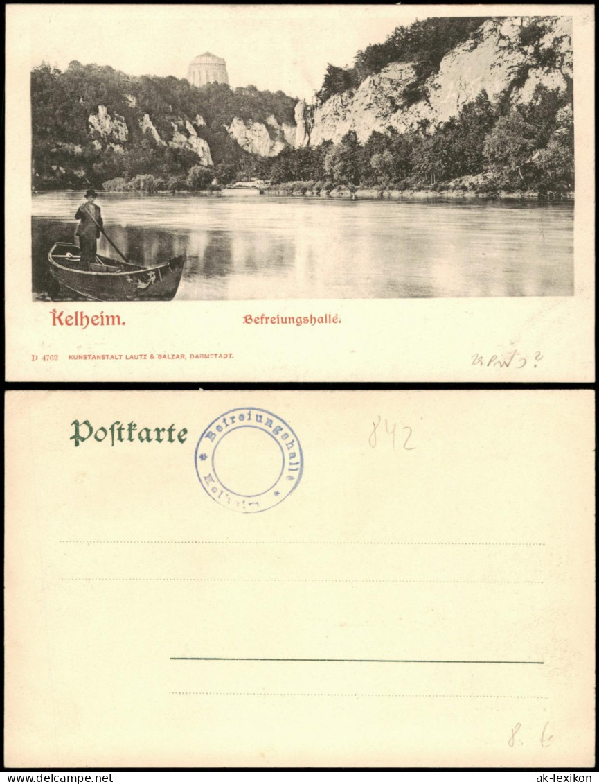 Ansichtskarte Kelheim Donau Partie A.d. Befreiungshalle 1900 - Kelheim
