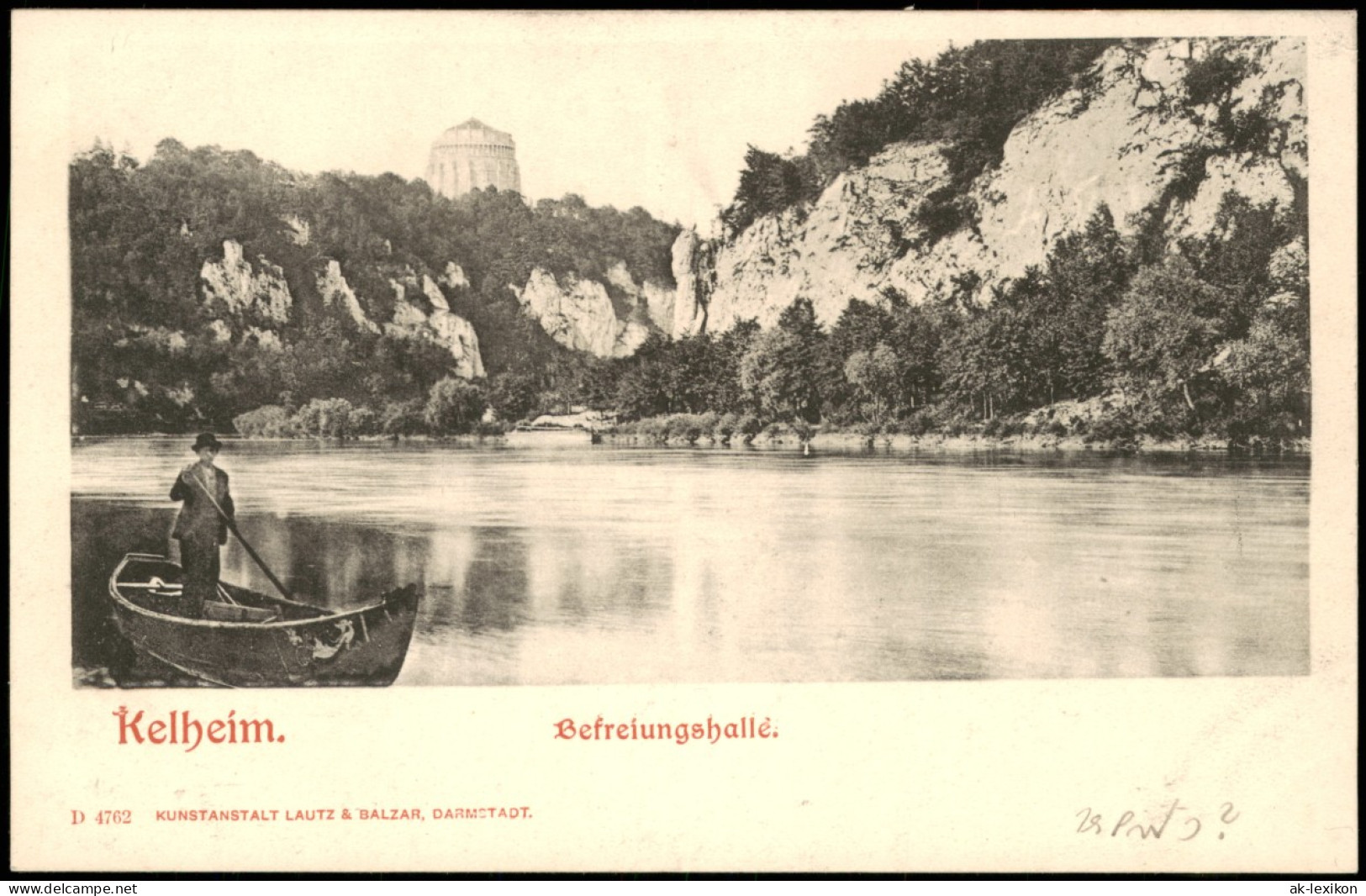 Ansichtskarte Kelheim Donau Partie A.d. Befreiungshalle 1900 - Kelheim