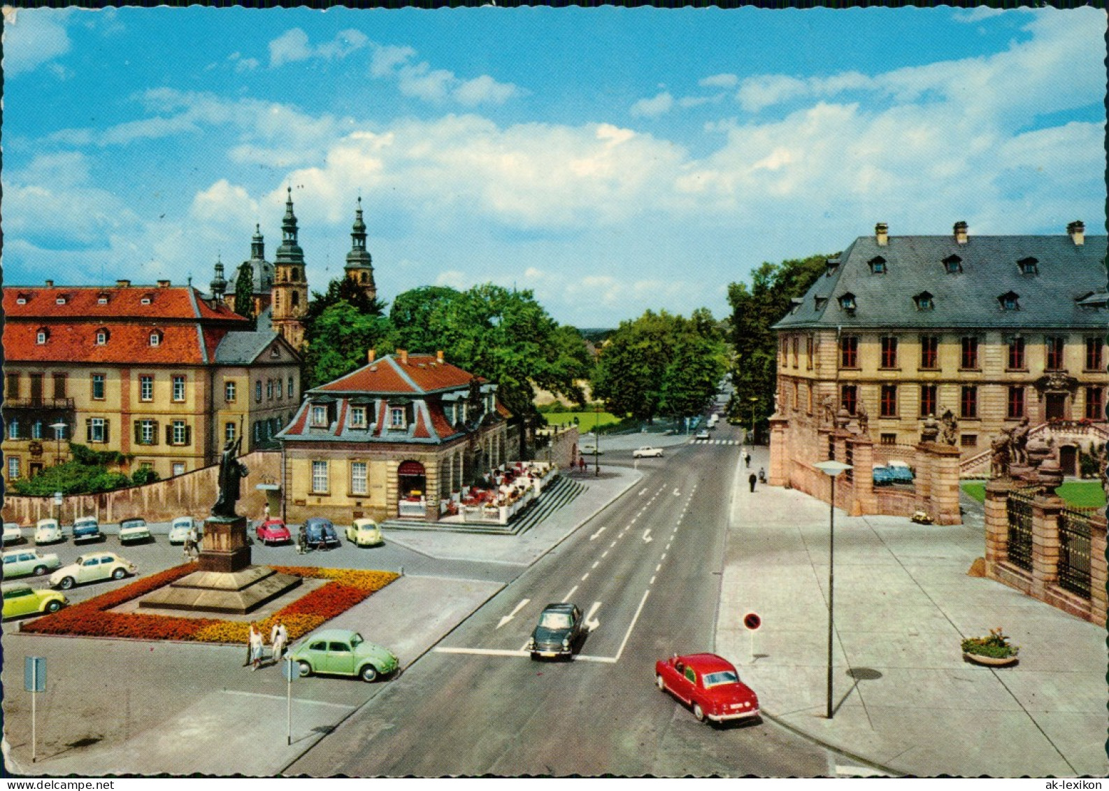 Ansichtskarte Fulda Denkmal, Hauptwache, Stadtschloß 1969 - Fulda