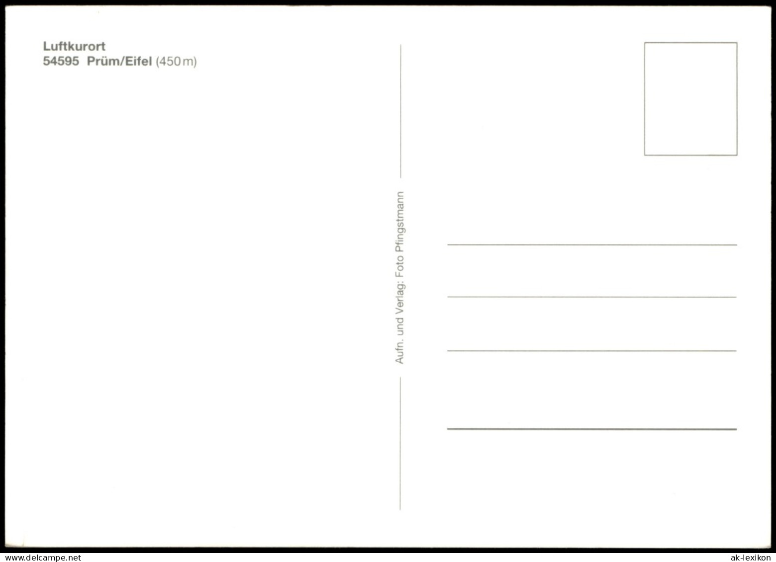 Prüm 2-Bild-Karte, Kurpark U. Feriendorf D. Deutschen Bundespost 1975 - Prüm