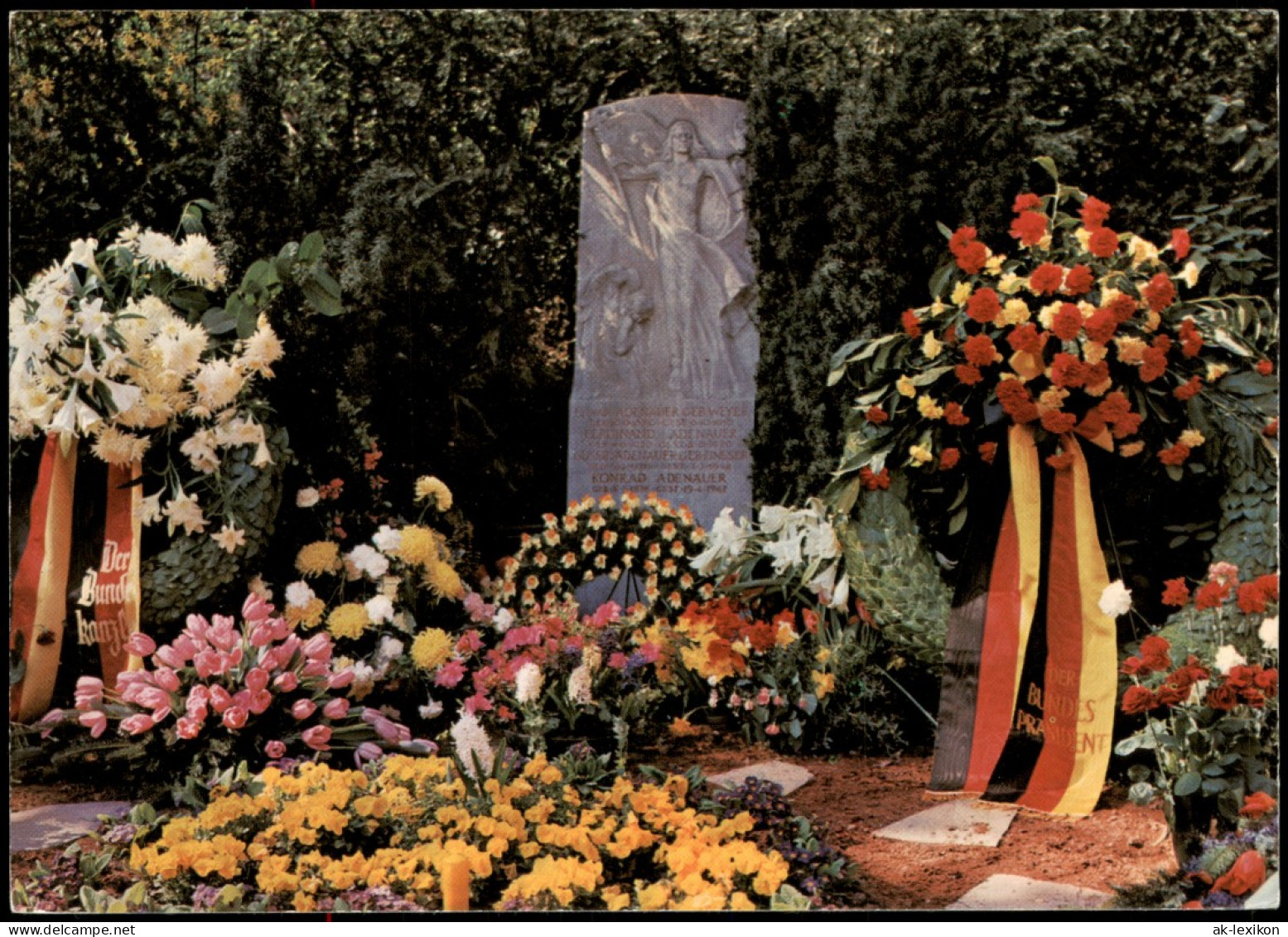 Rhöndorf-Bad Honnef Grabstätte Dr. Konrad ADENAUER Auf Dem Waldfriedhof 1988 - Bad Honnef