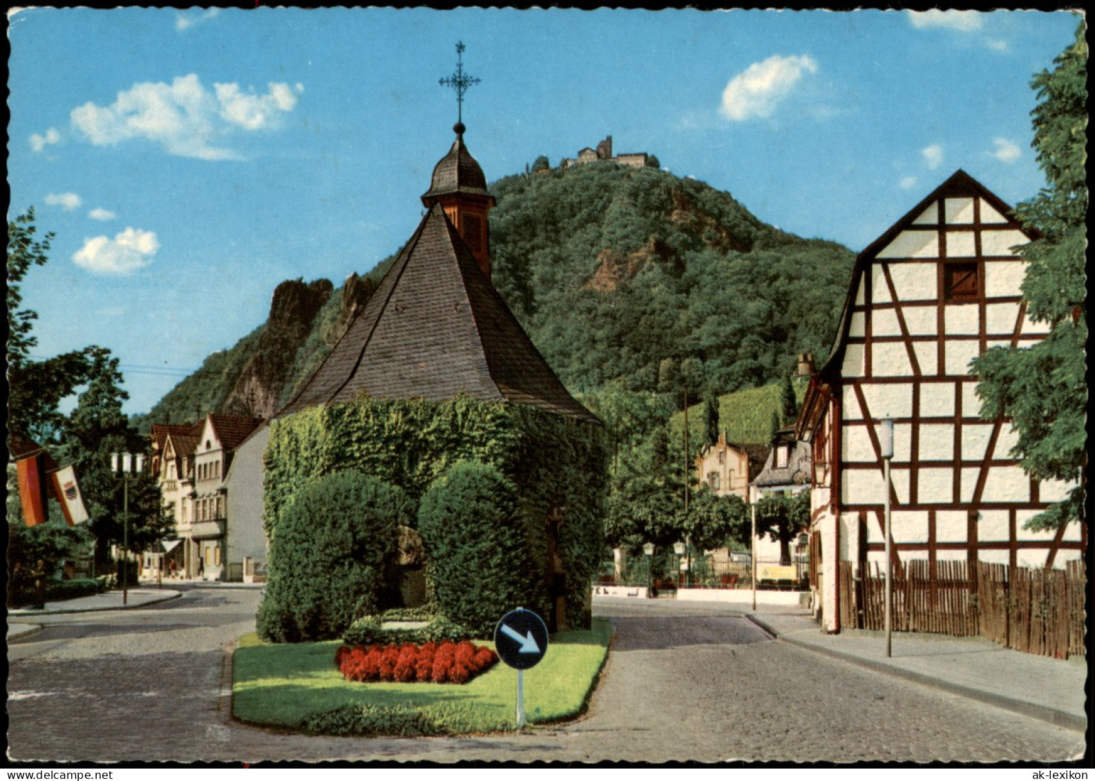 Rhöndorf-Bad Honnef Alte Kapelle Und Blick Auf Burgruine Drachenfels 1969 - Bad Honnef