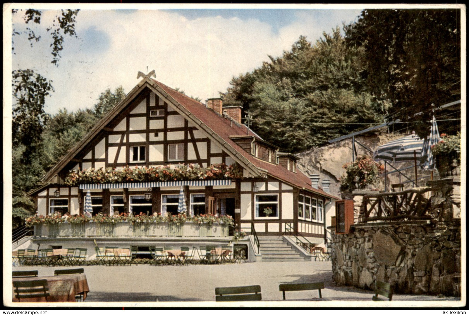 Königstein (Taunus) Rettershof Mit Kaffee Zum Fröhlichen Landmann 1960 - Koenigstein