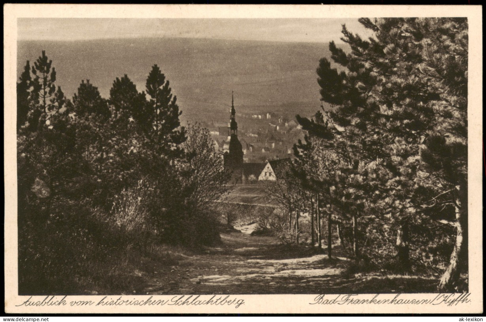 Bad Frankenhausen Blick Vom Historischen Schlachtberg Panorama-Ansicht 1920 - Bad Frankenhausen