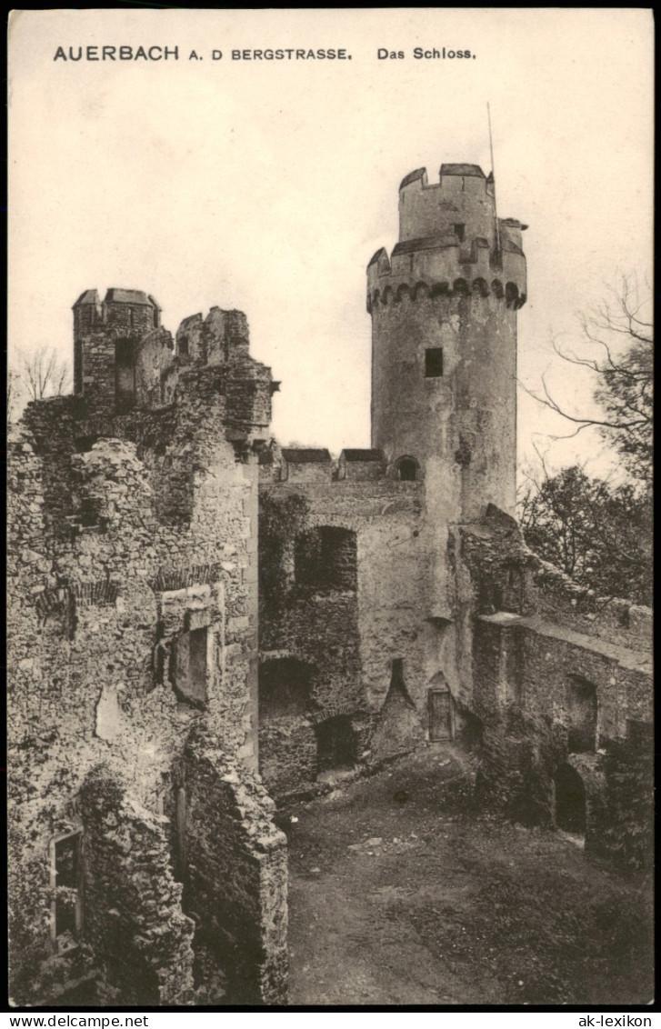 Auerbach (Bergstraße)-Bensheim Auerbacher Schloss (Castle) 1910 - Bensheim